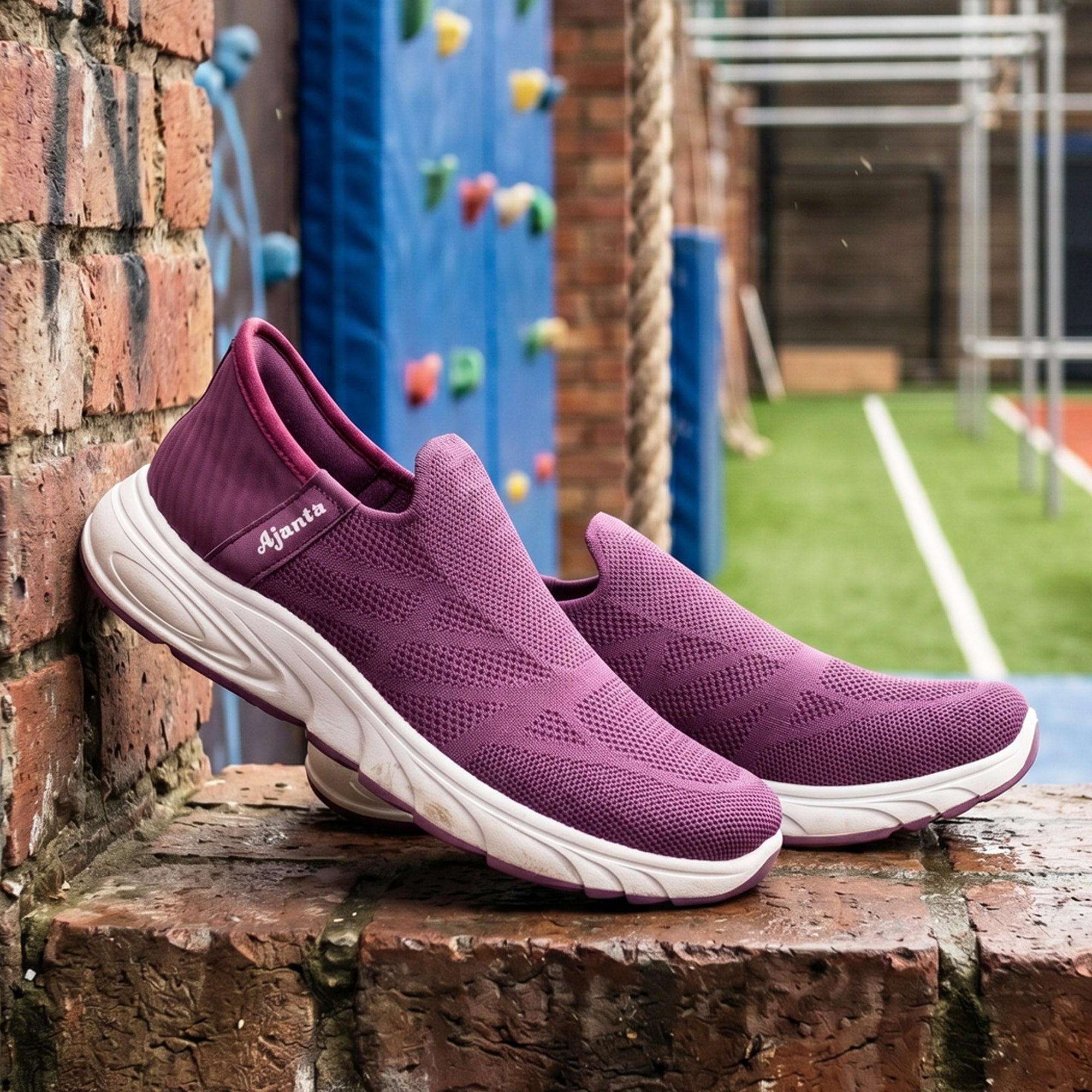 AJANTA Hands-Free Slip On Shoes for Women | Walking Shoes for Women | Sports Shoes | Lightweight Breathable Running Sneakers | Memory Foam Cushion | Gym, Office, Travel, Casual Shoes Black