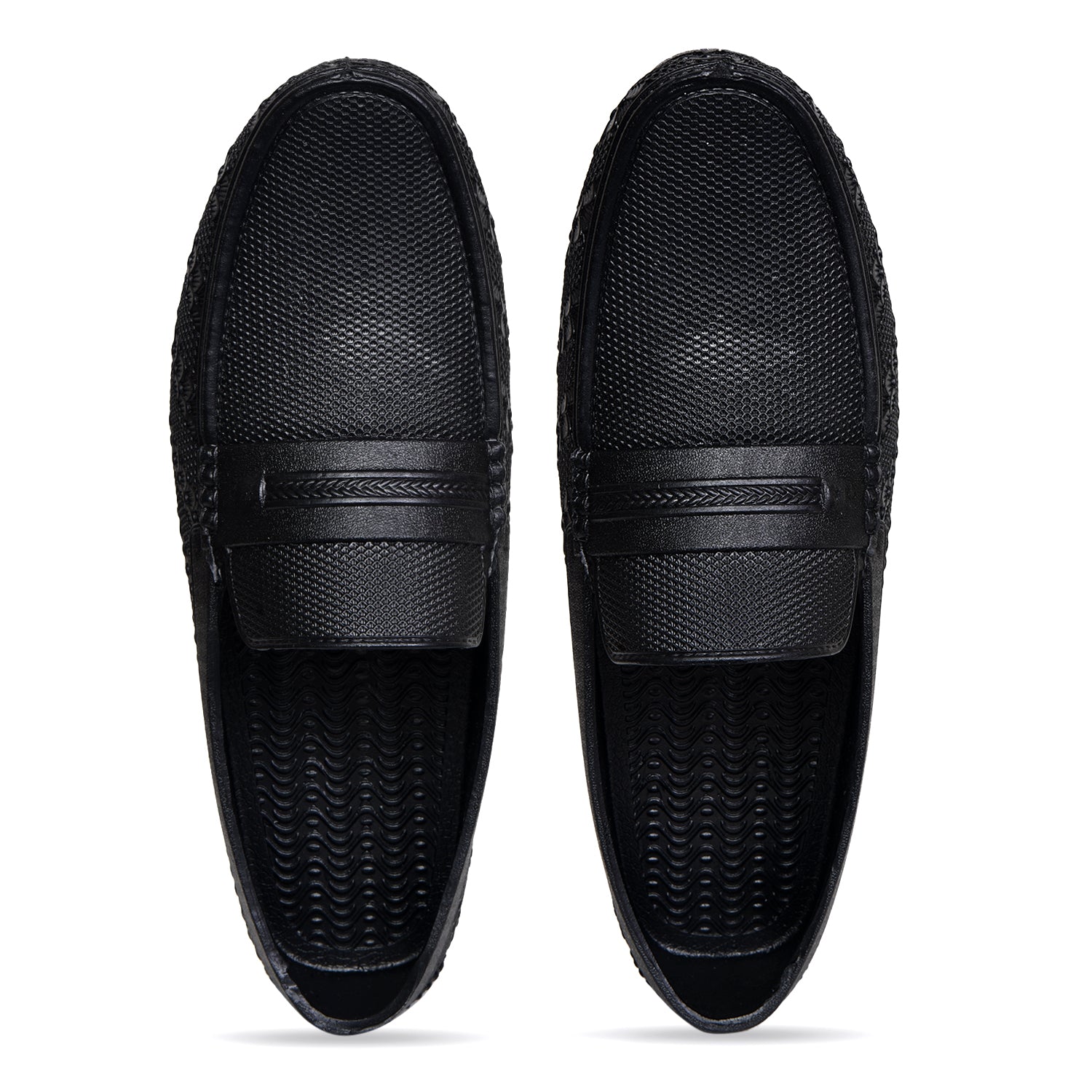 AJANTA  Loafers For Men / Water-Resistant Slip-On Shoes for Work & Outdoor Use / Waterproof PVC Loafers FK4011