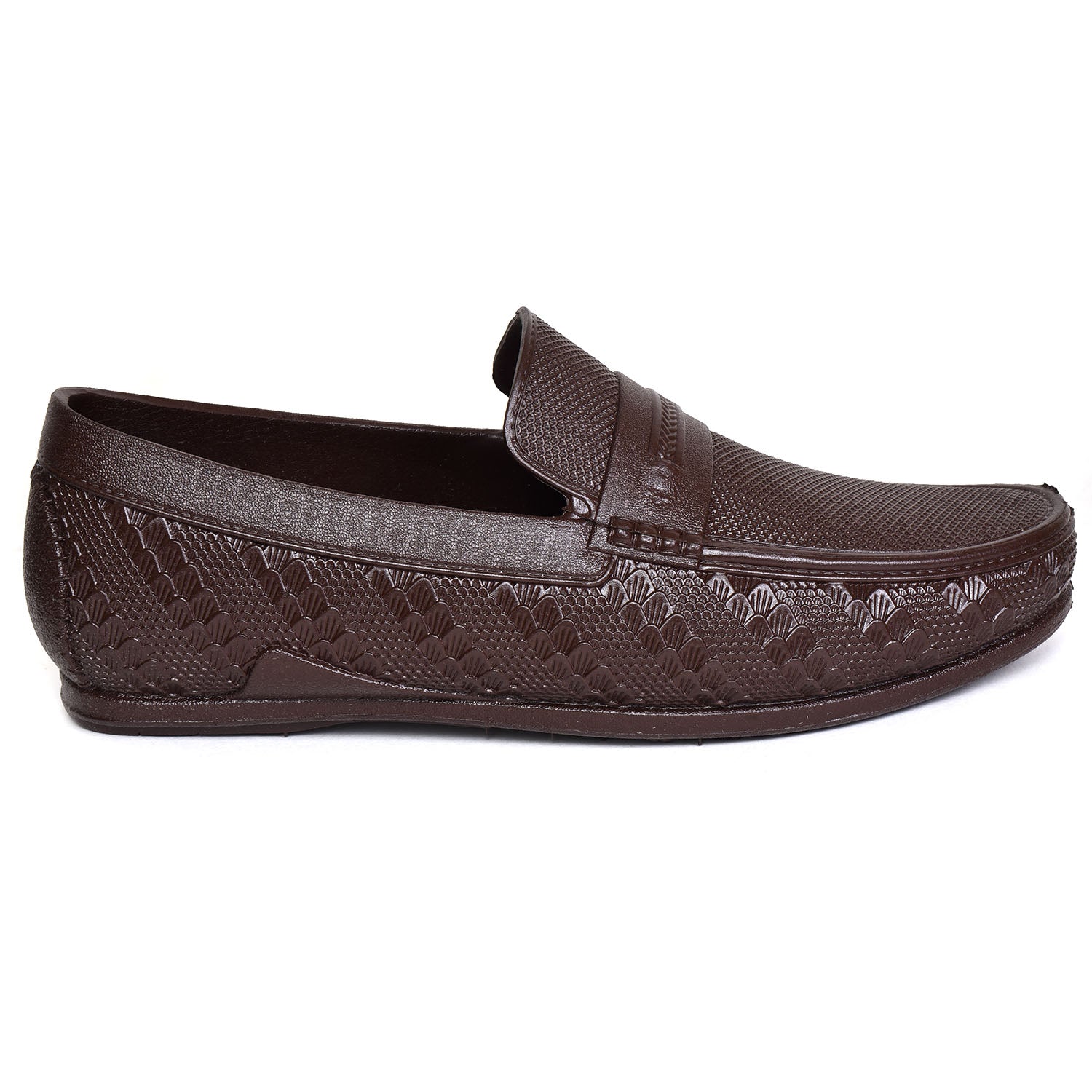 Ajanta Men’s Brown PVC Slip‑On Loafers | Formal shoes | loafers FK4010