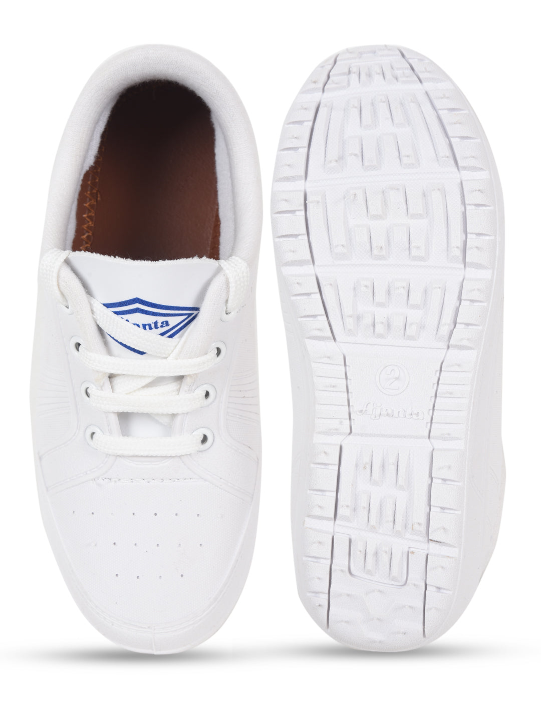 AJANTA Kids White Canvas Shoe / Waterproof school shoes BT0007