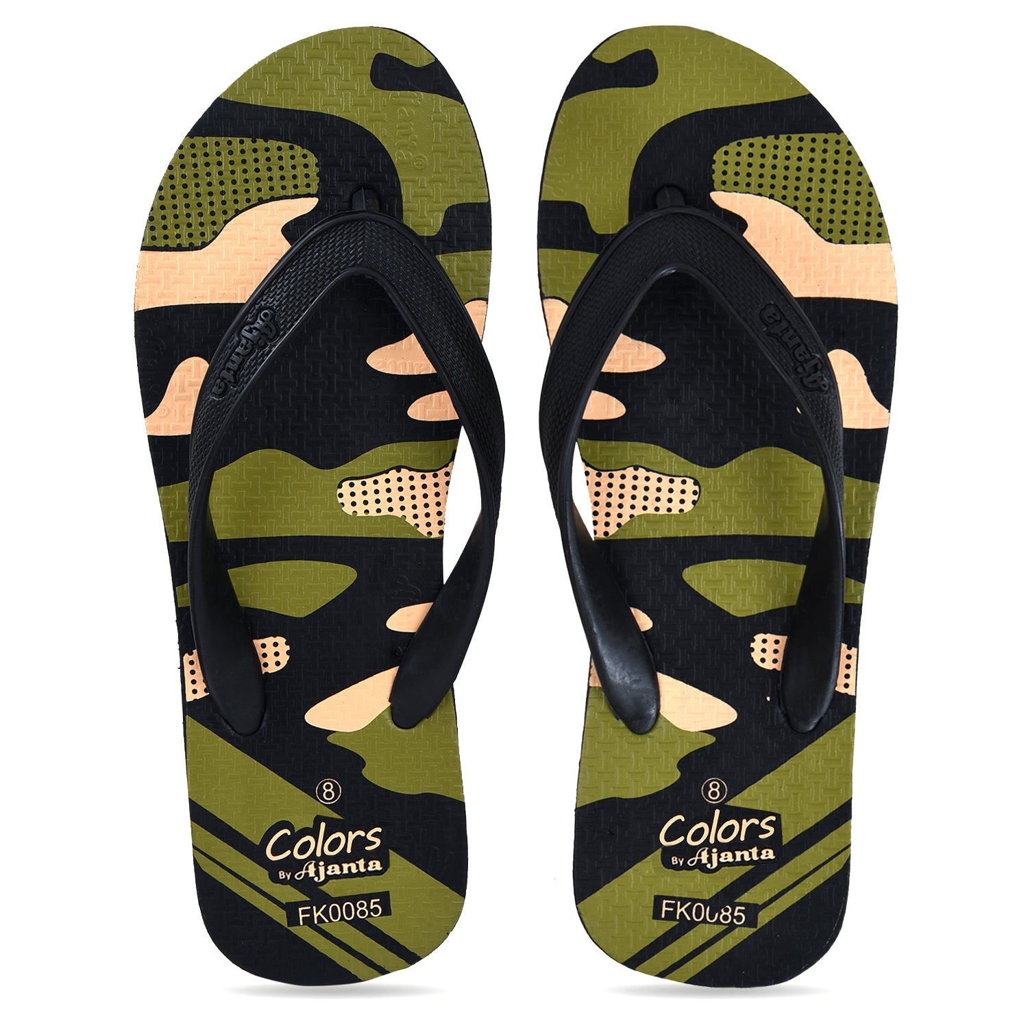 AJANTA Men Slippers / Comfortable & Durable Daily Wear Flip-Flops for Home and Outdoors / Daily Wear Slippers FK0085