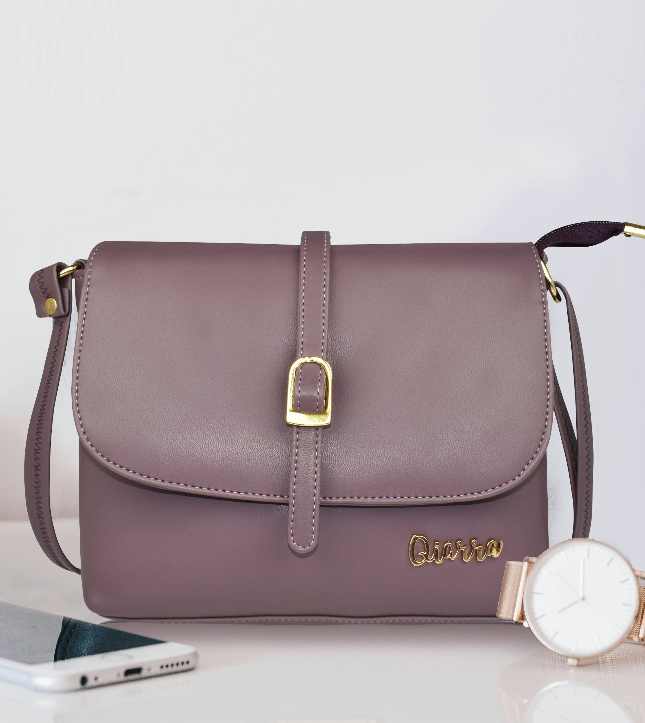 QIARRA by Ajanta Women’s Elegant Flap Zip Crossbody Sling Bag