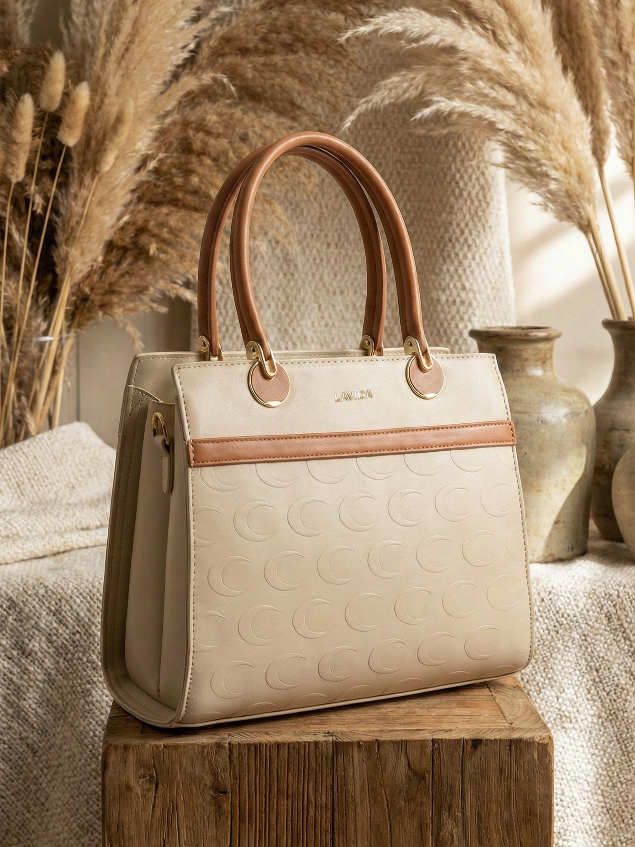 Ajanta Women’s Stylish Satchel Handbag with Detachable Strap