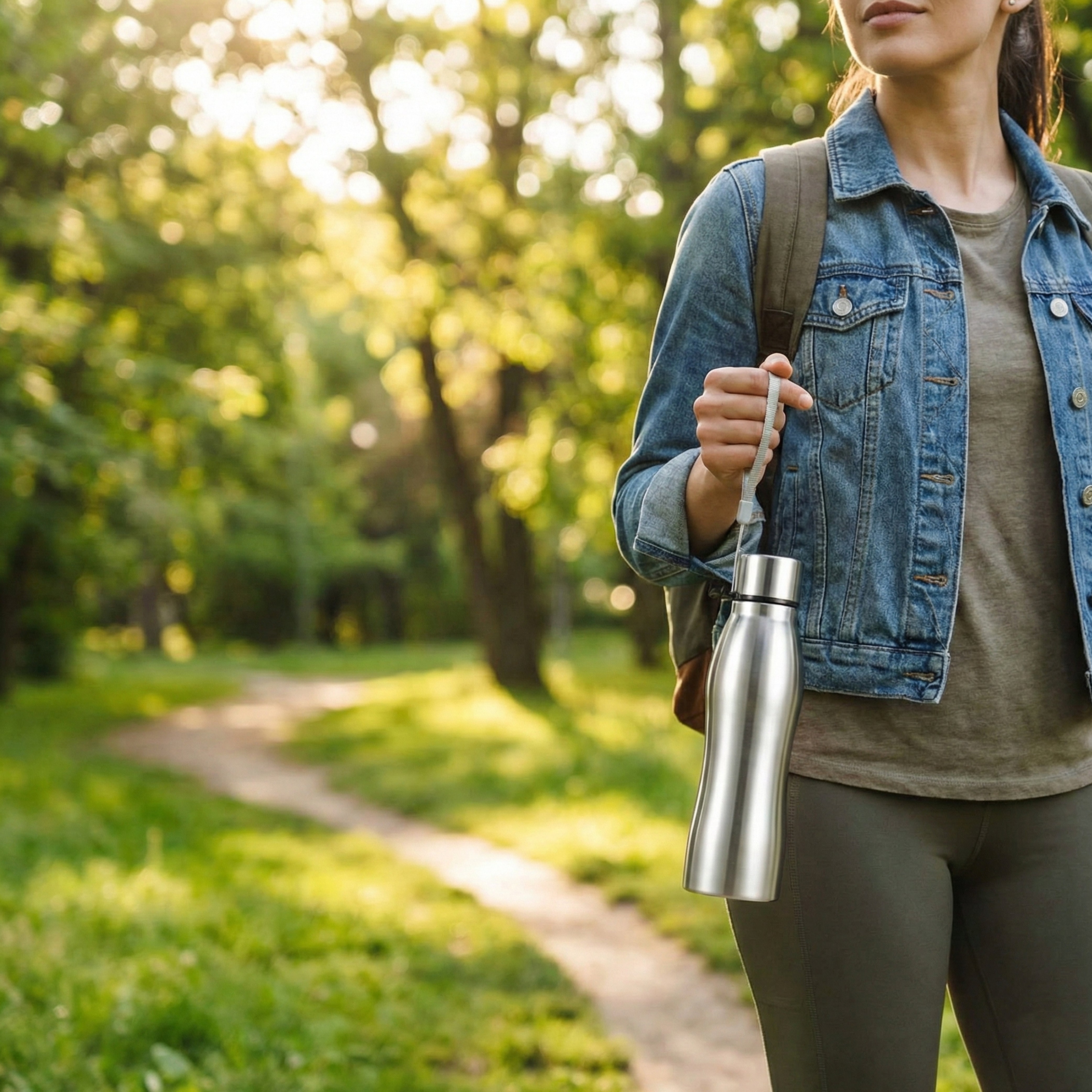 Ajanta Stylish Design 1000ml Stainless Steel Flask | Leakproof Water Bottle