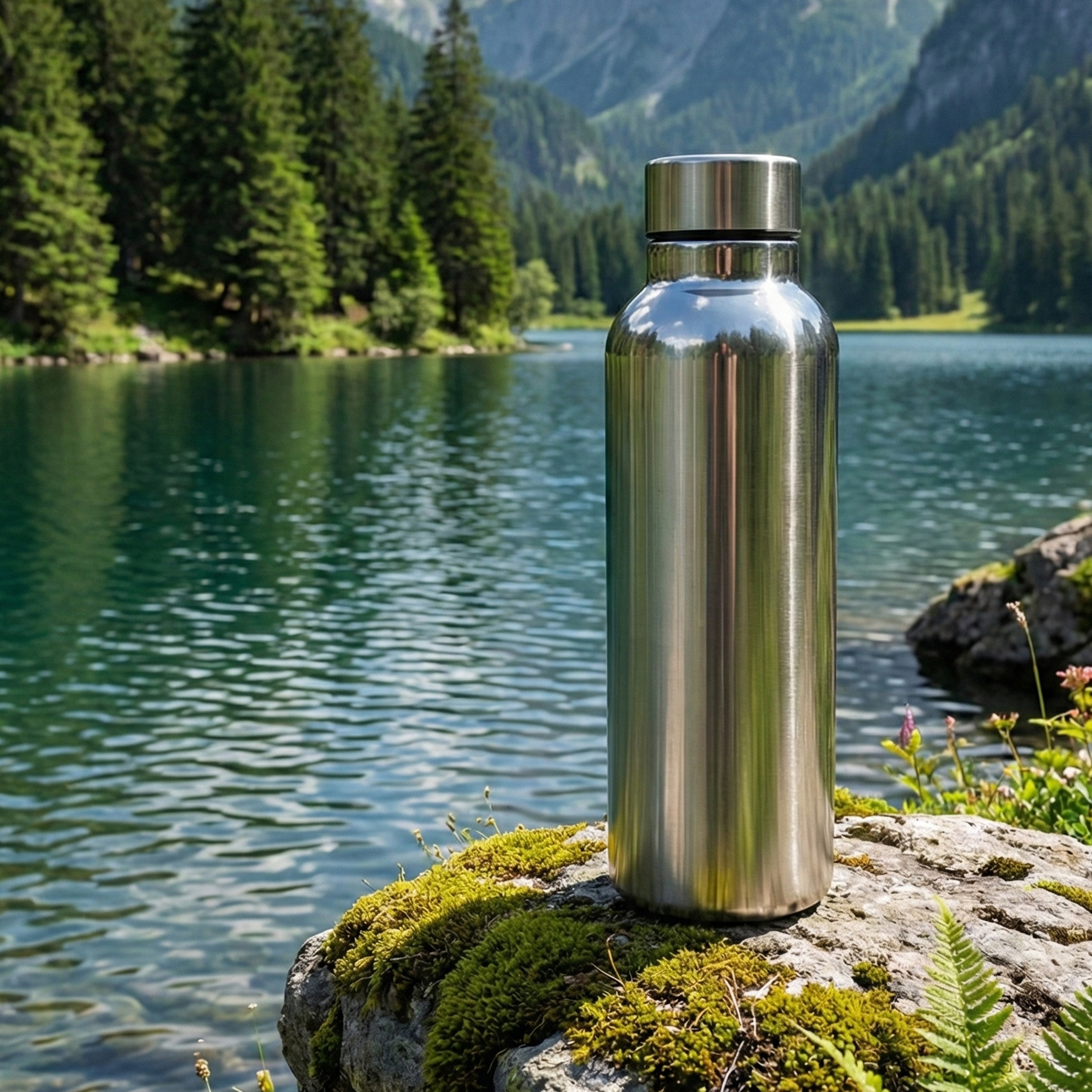 Ajanta Stylish Design 1000ml Stainless Steel Flask | Leakproof Water Bottle