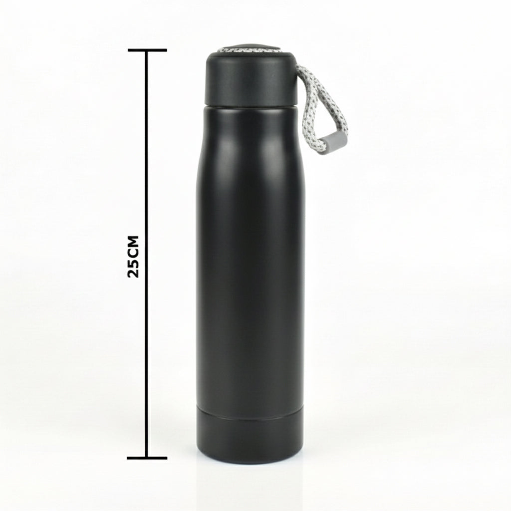 Ajanta 500ml Stainless Steel Thermos Flask Leakproof Water Bottle with Carry Strap