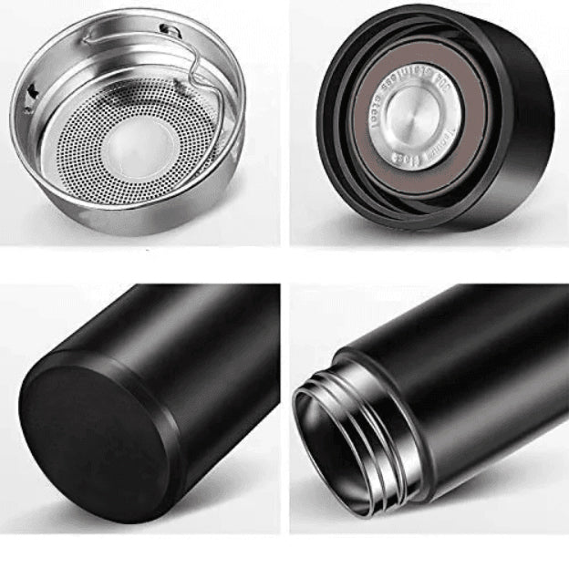 Ajanta 500ml Stainless Steel Vacuum Flask, BPA-Free Leakproof Thermos Bottle with Tea Infuser