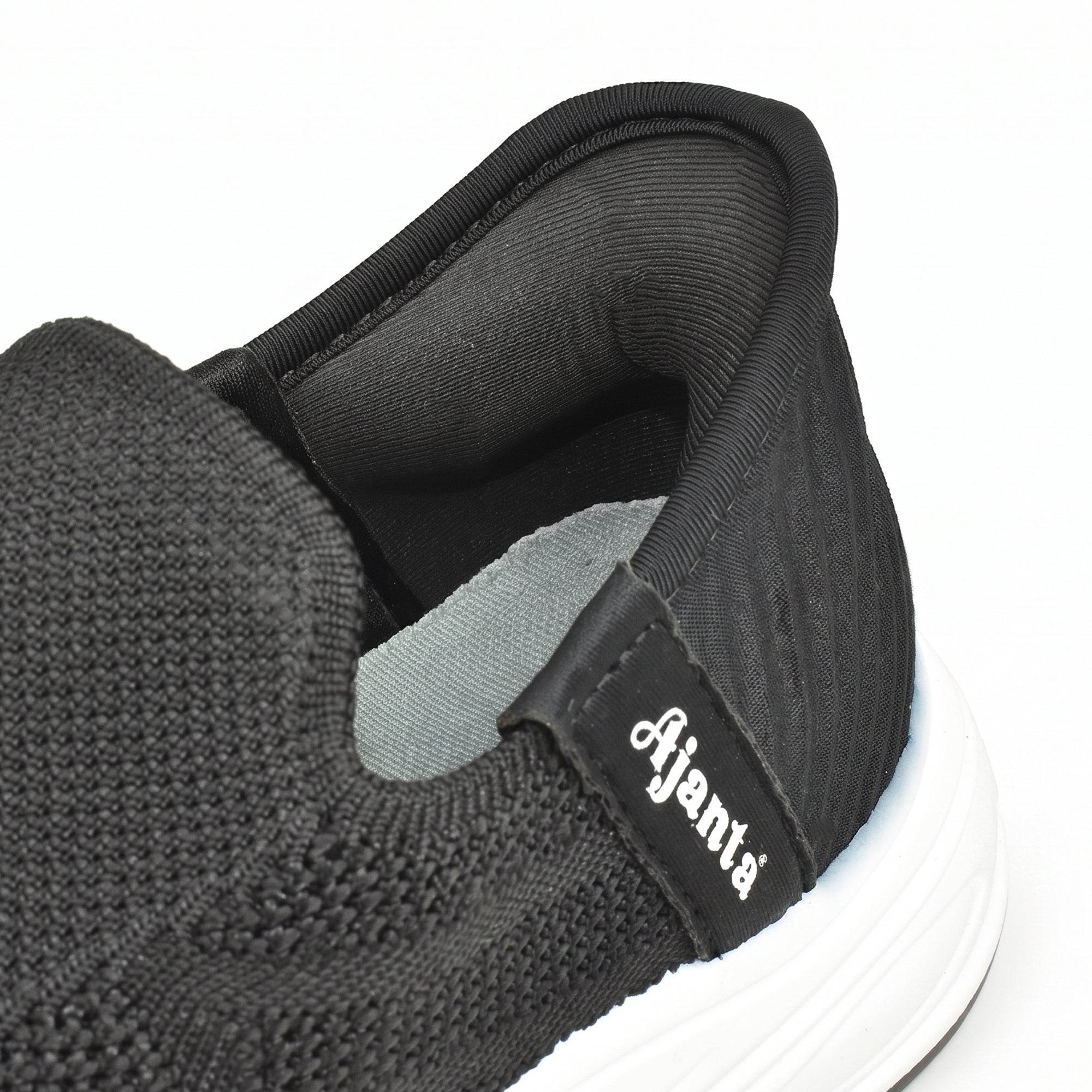 AJANTA Hands-Free Slip On Shoes for Women | Walking Shoes for Women | Sports Shoes | Lightweight Breathable Running Sneakers | Memory Foam Cushion | Gym, Office, Travel, Casual Shoes Black