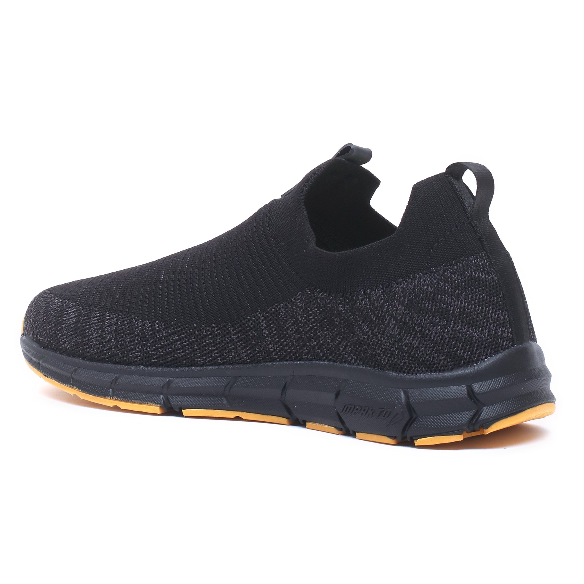 Impakto Urban Edge Men's Black Walking Shoes