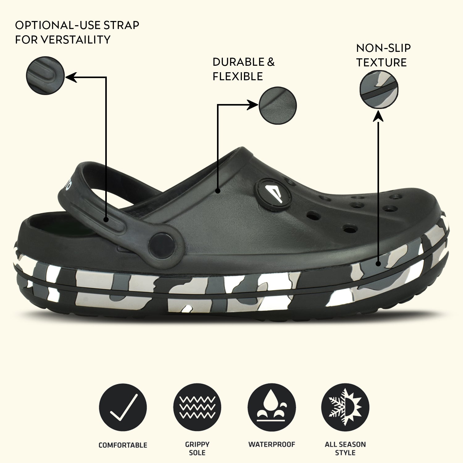 Ajanta Men’s Clogs for Lightweight Comfort & Everyday Wear