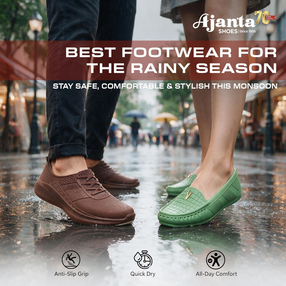 Which Footwear Is Best for the rainy season