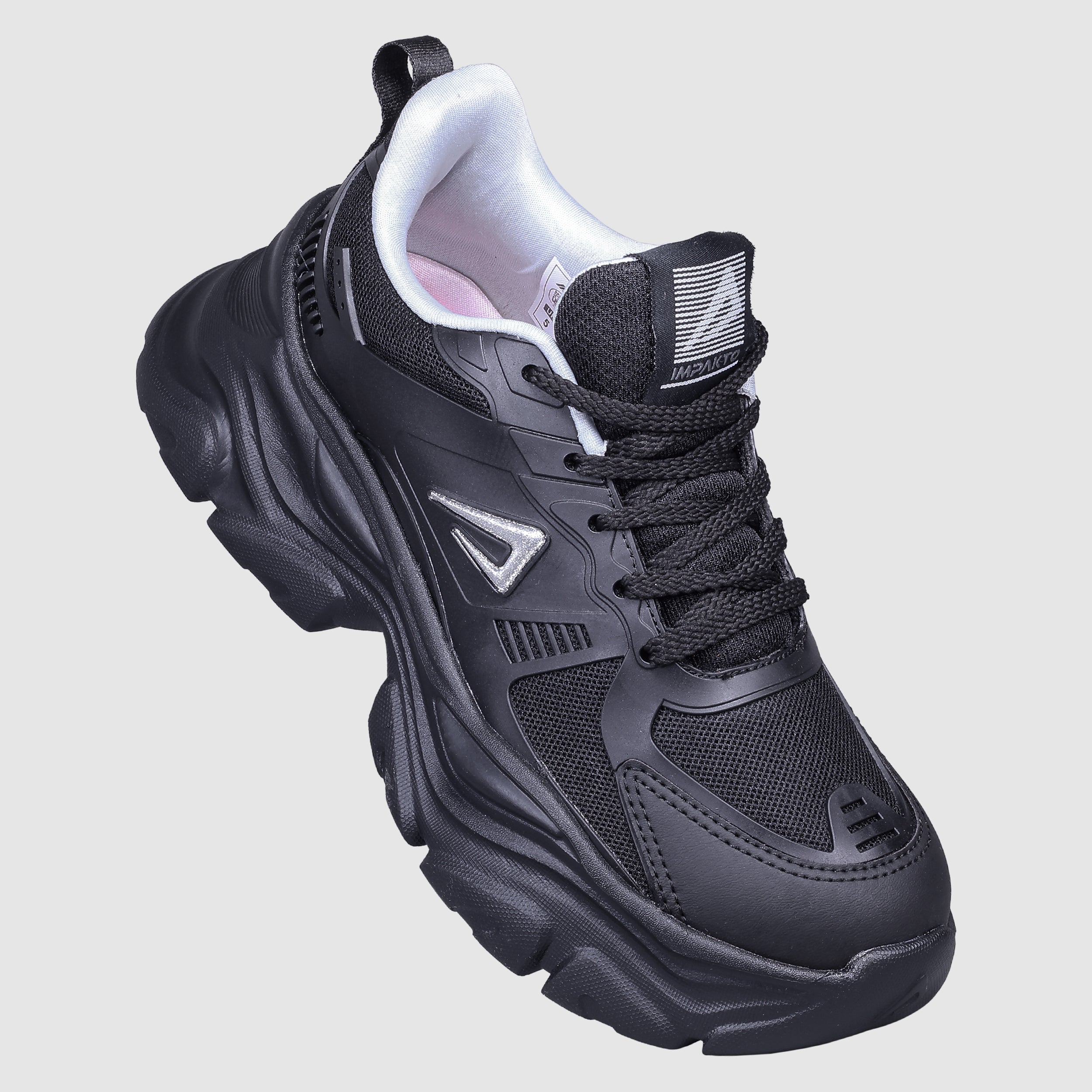 Impakto Chunky CoreMax Women's Black Sneaker - AS4105