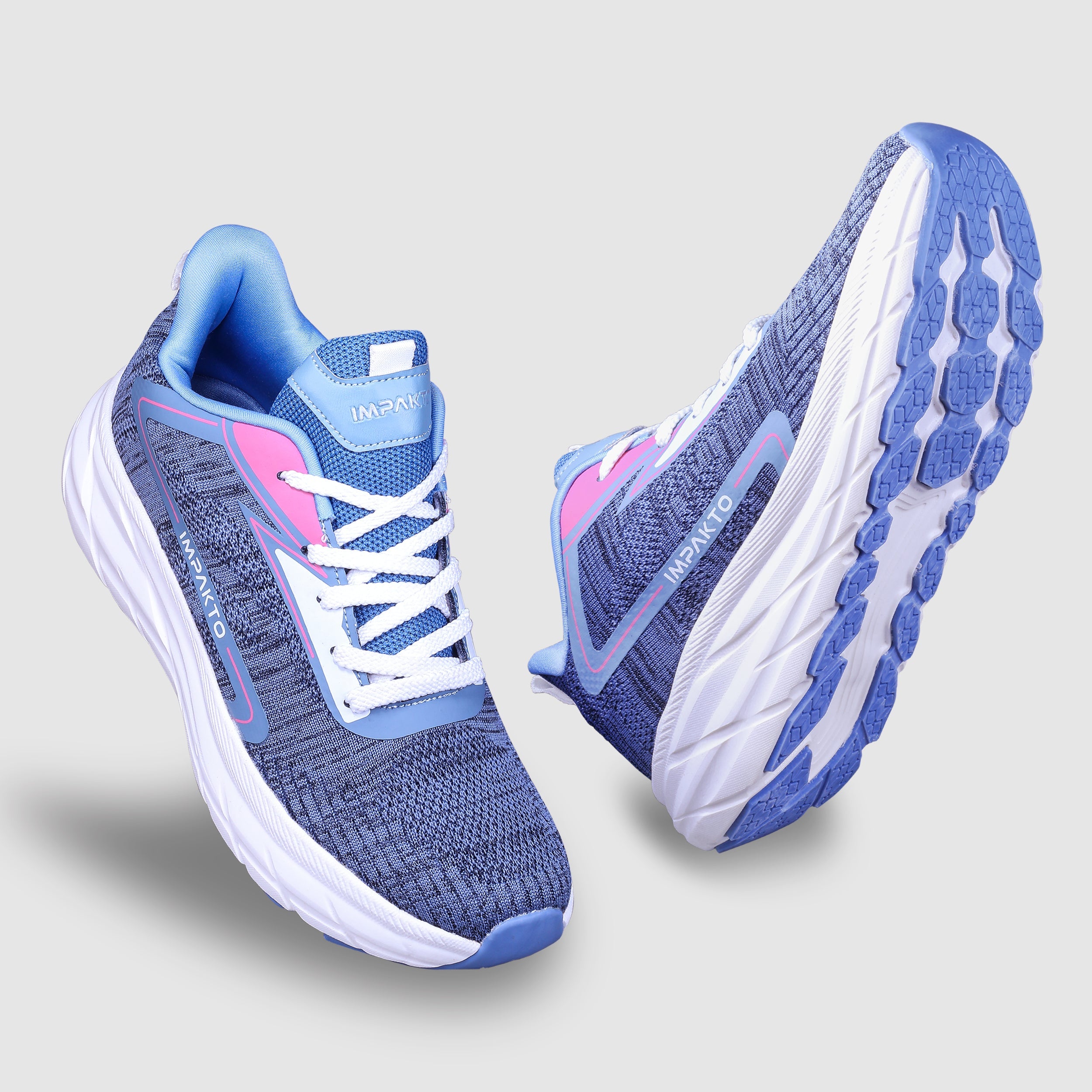 Impakto 9K Women's Grey Running Shoes - AS4099