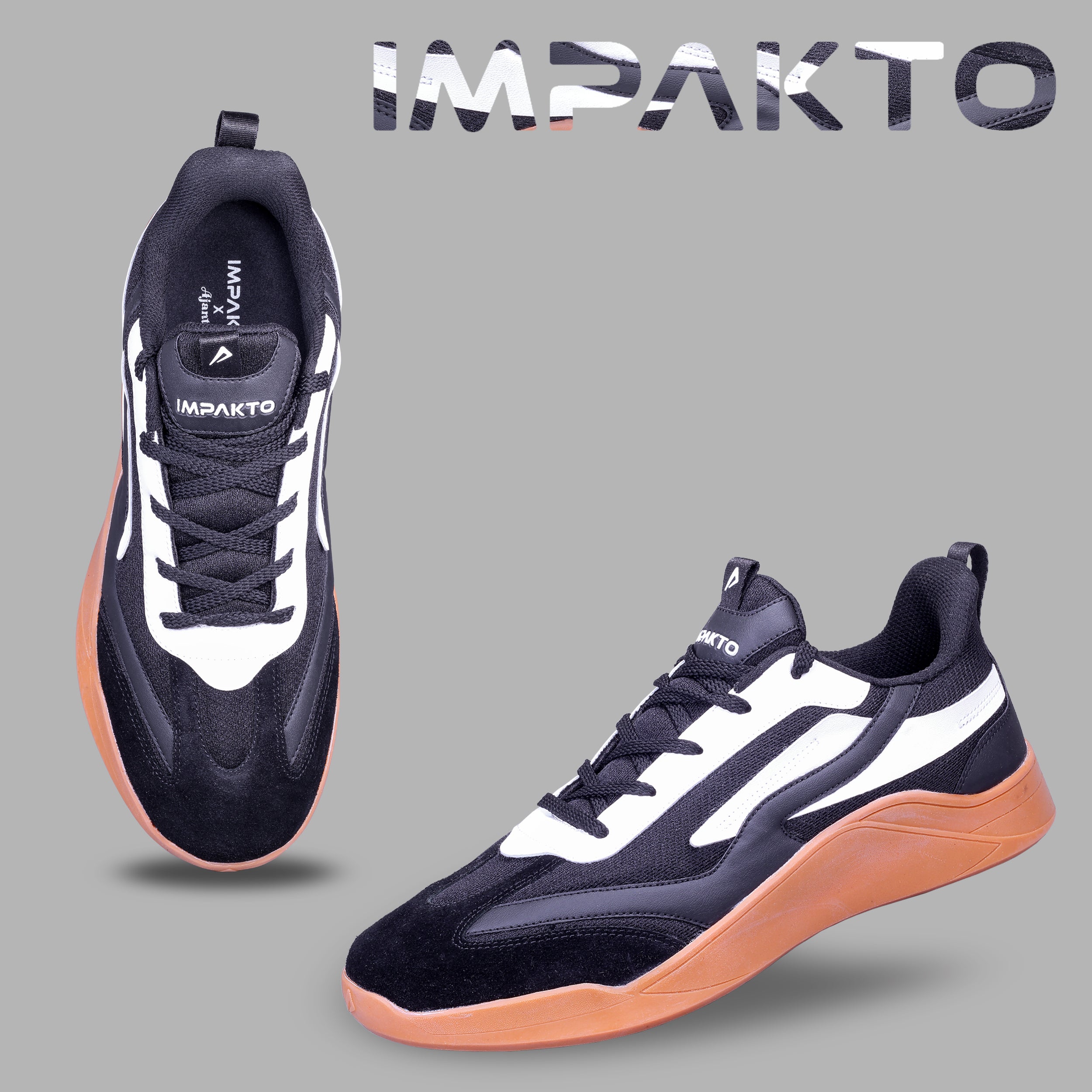 Impakto Para x TurfDrive Men's Black Sneaker- AS3367