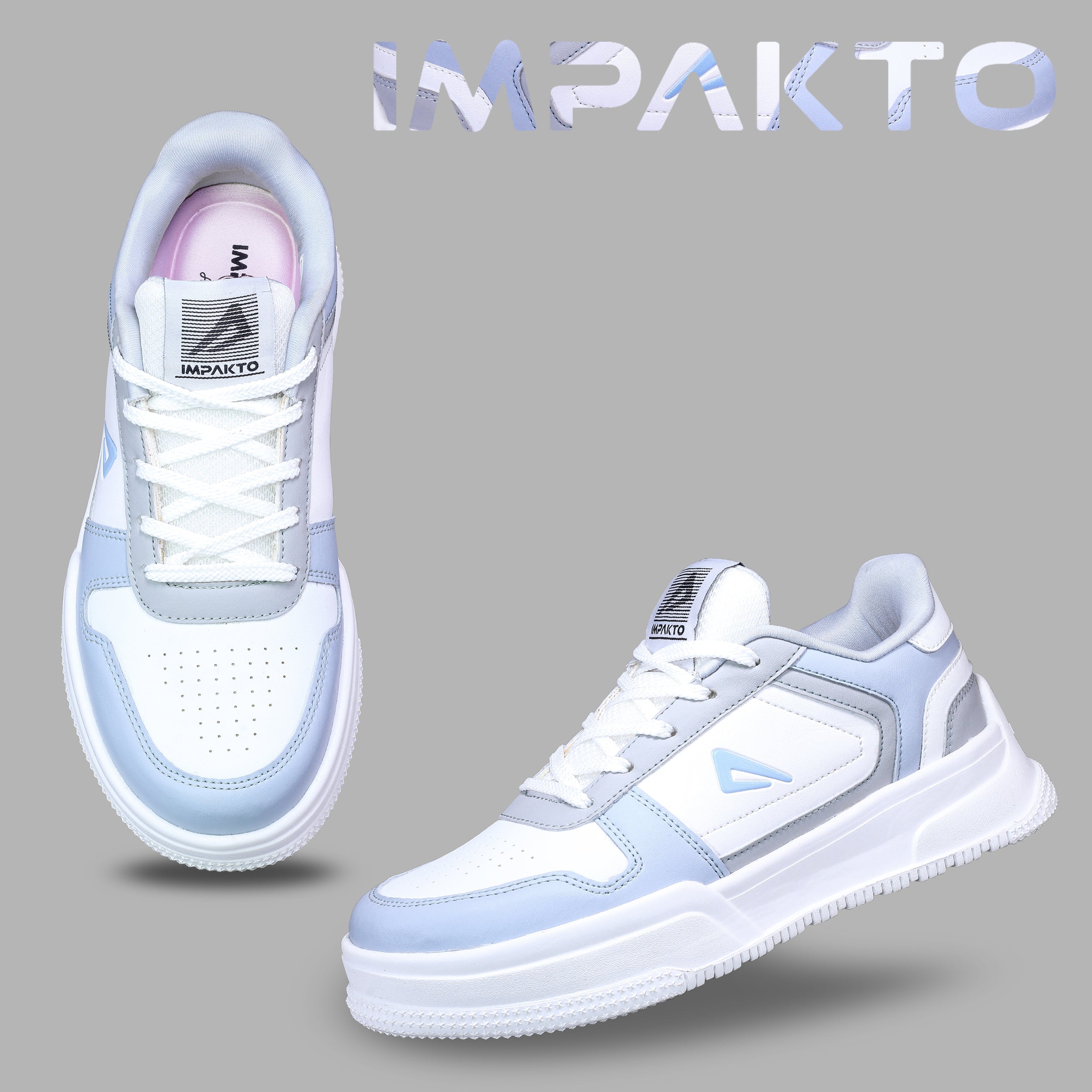 Impakto Studio Flex Women's Sky Blue Sneaker - AS4115