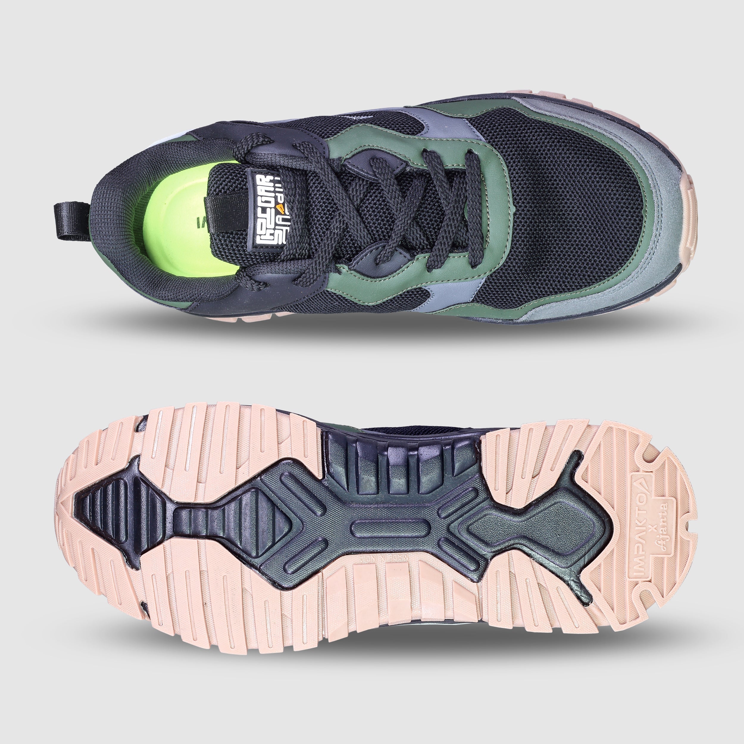 Impakto Shoegardaddy Men's Olive Outdoor Shoe - AS3304