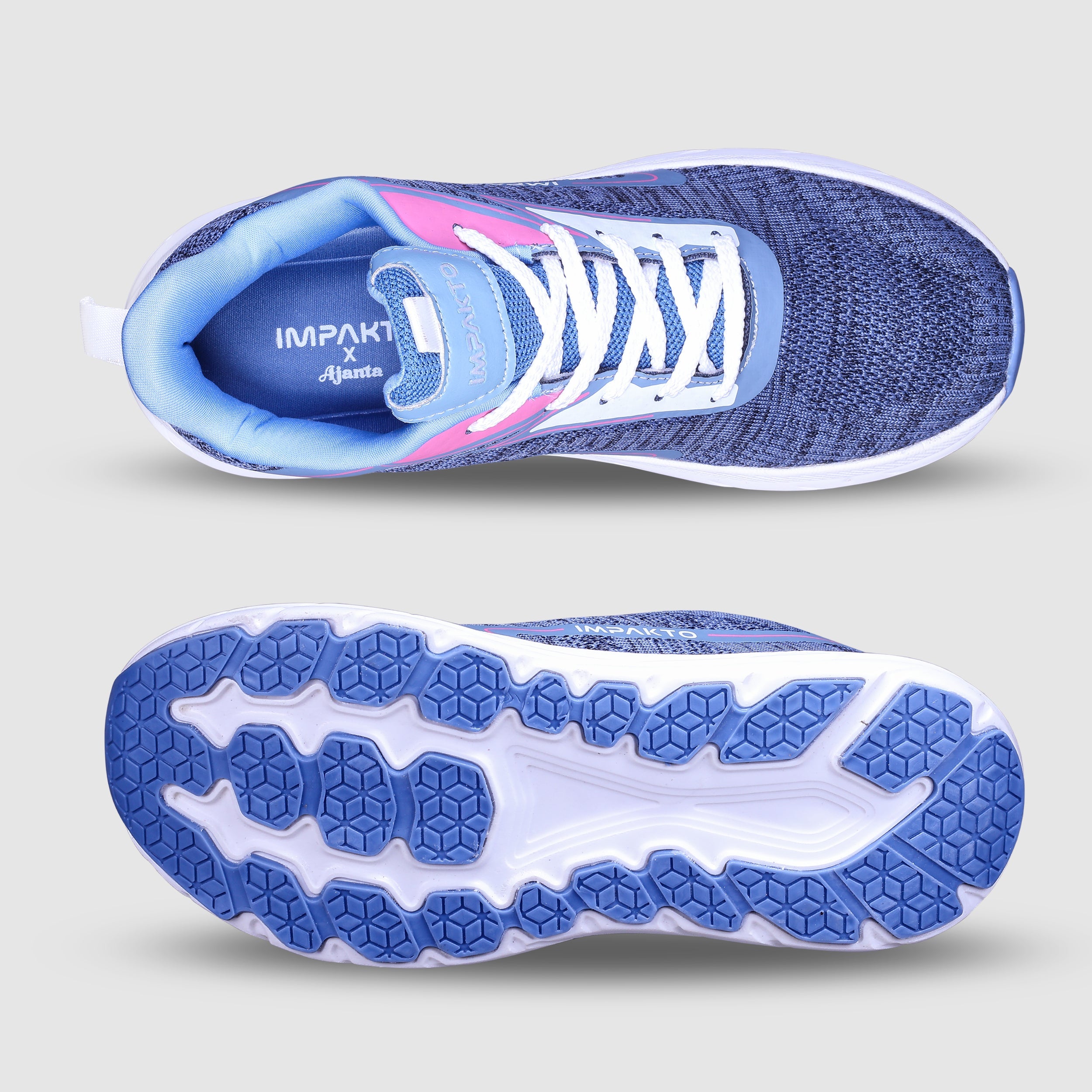 Impakto 9K Women's Grey Running Shoes - AS4099