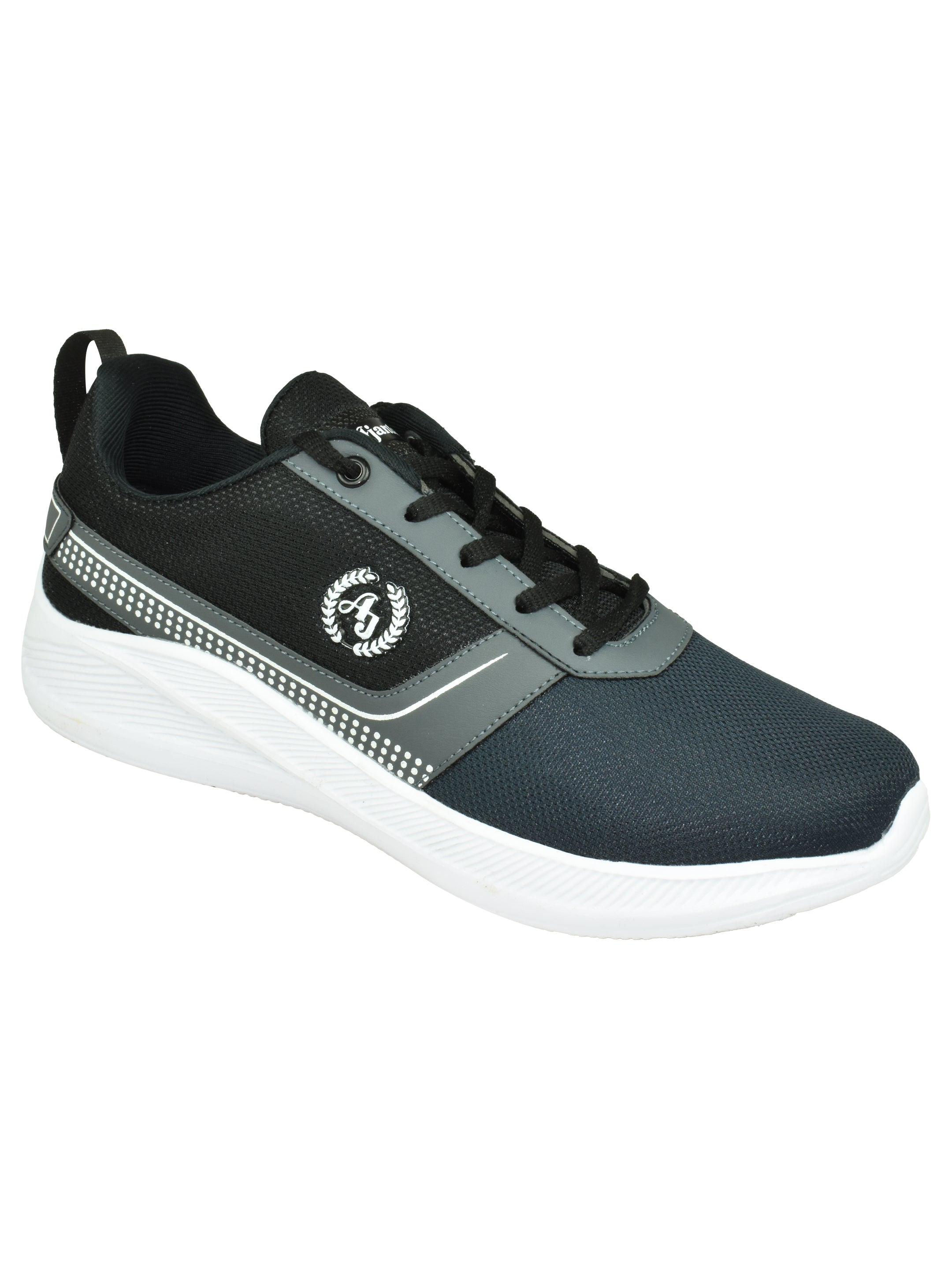 Ajanta Men’s Dual-Color Black & White Casual Shoe with Lightweight EVA Sole