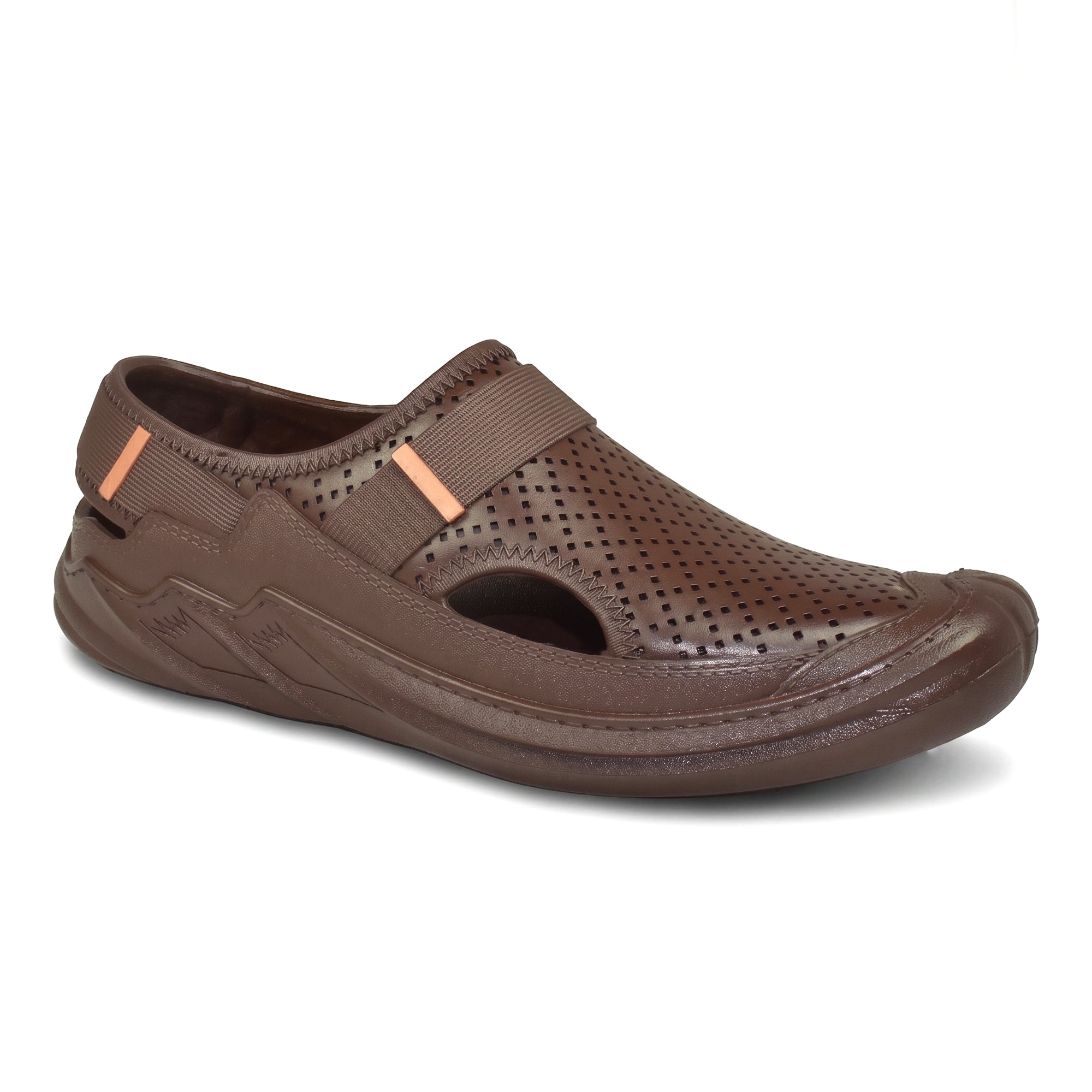 AJANTA Men's Roman Sandals | PVC Molded Water Resistant Sandals for Men | Lightweight Breathable Walking Sandals | Rainy Season Outdoor Casual Daily Wear Footwear