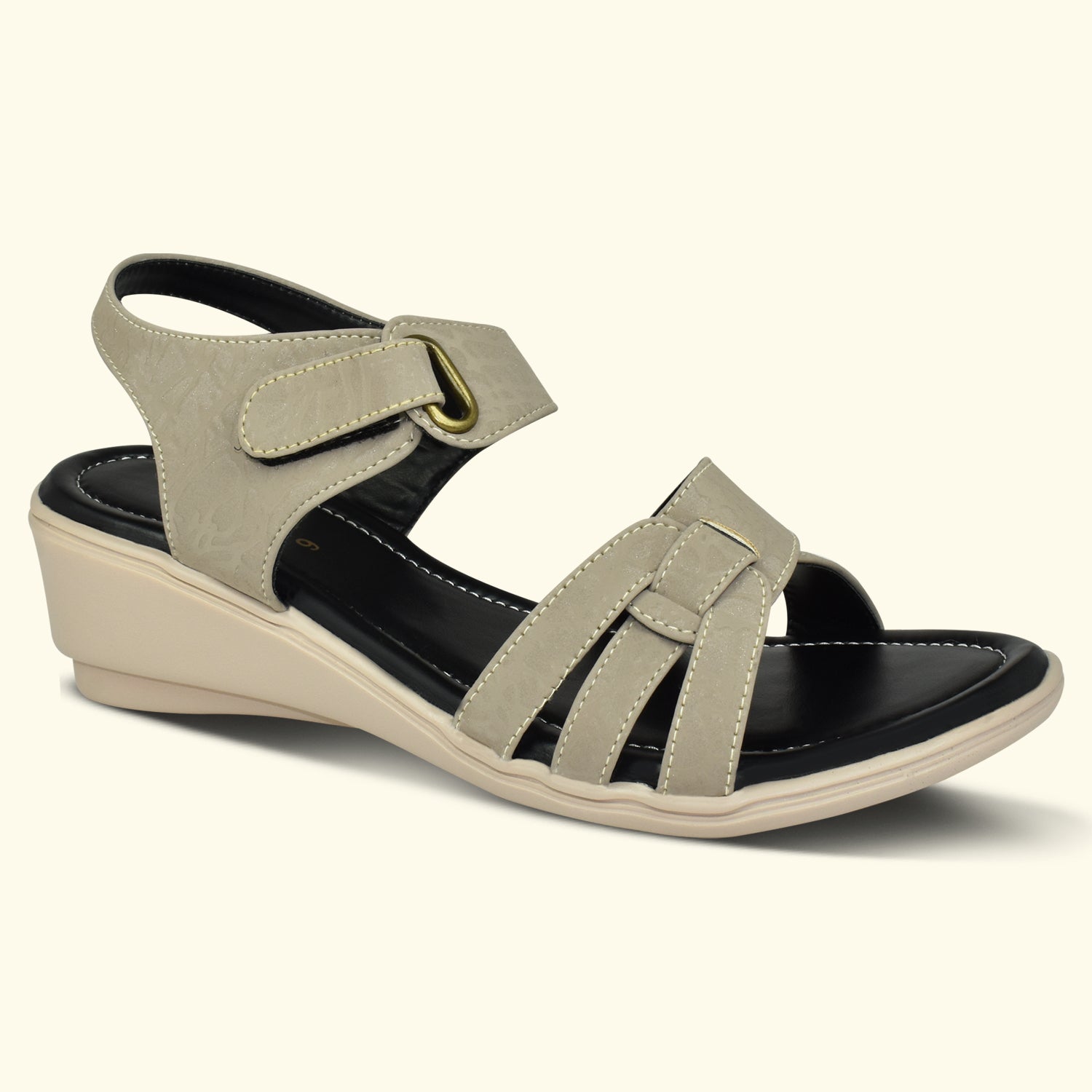 Ajanta Women Sandals with Adjustable Ankle Strap | Stylish Design and Cushioned Sandal for Office, Party and Formal Occasion EL4017