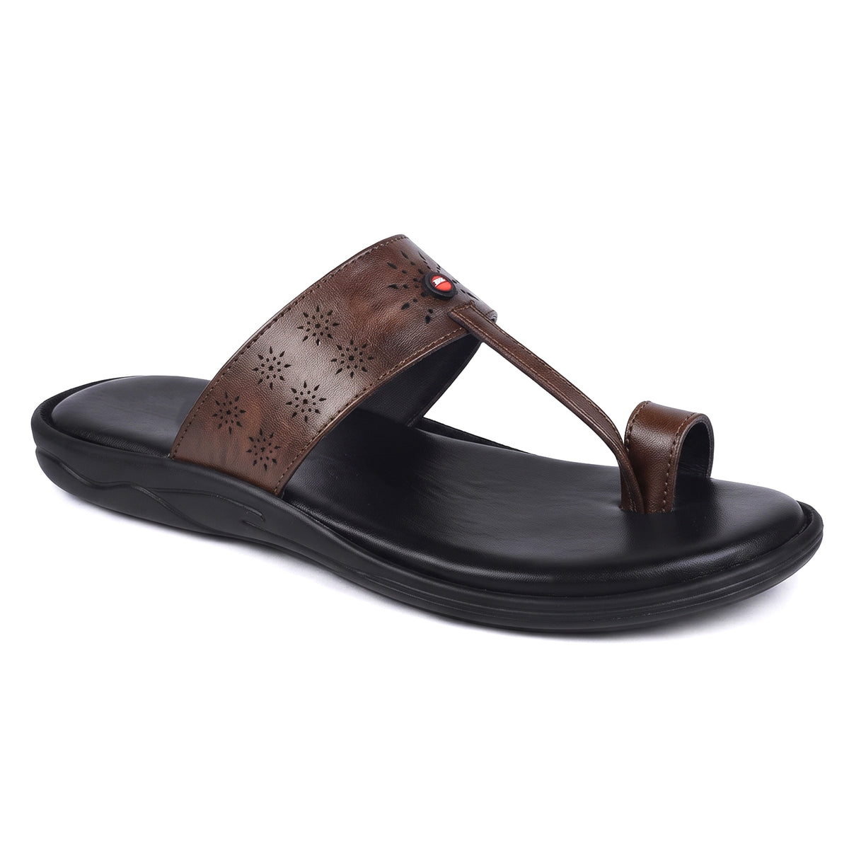 AJANTA Lightweight Kolhapuri Chappal For Men | Traditional Ethnic Toe Ring Sandals | Comfortable Cushioned Anti-Skid Chappal | Daily Wear, Wedding, Puja & Special Occasions Casual Footwear for Men