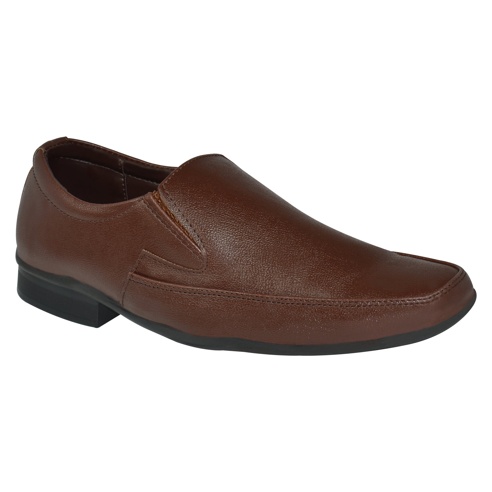 Ajanta Men’s Brown Formal Slip-On Shoes