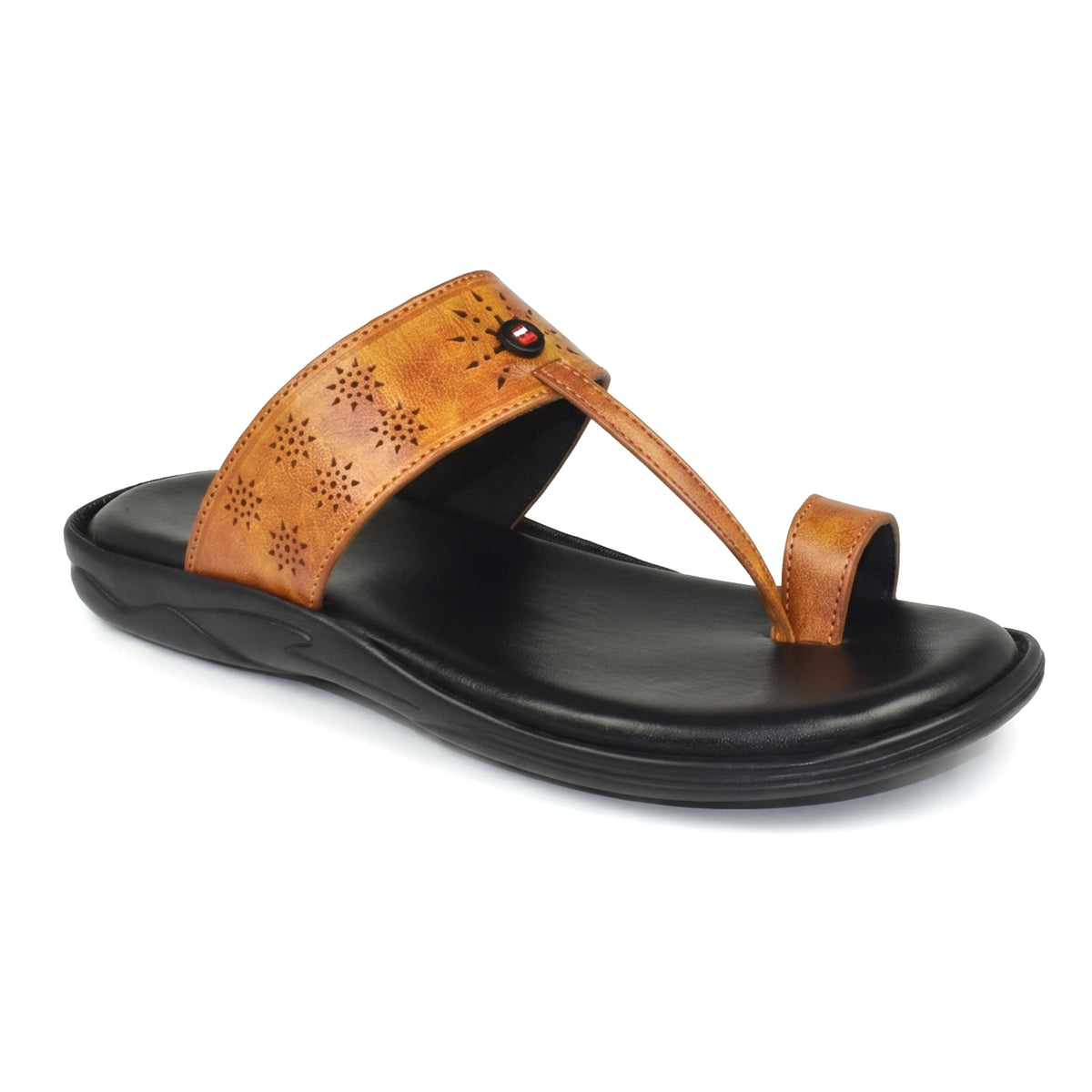 AJANTA Lightweight Kolhapuri Chappal For Men | Traditional Ethnic Toe Ring Sandals | Comfortable Cushioned Anti-Skid Chappal | Daily Wear, Wedding, Puja & Special Occasions Casual Footwear for Men