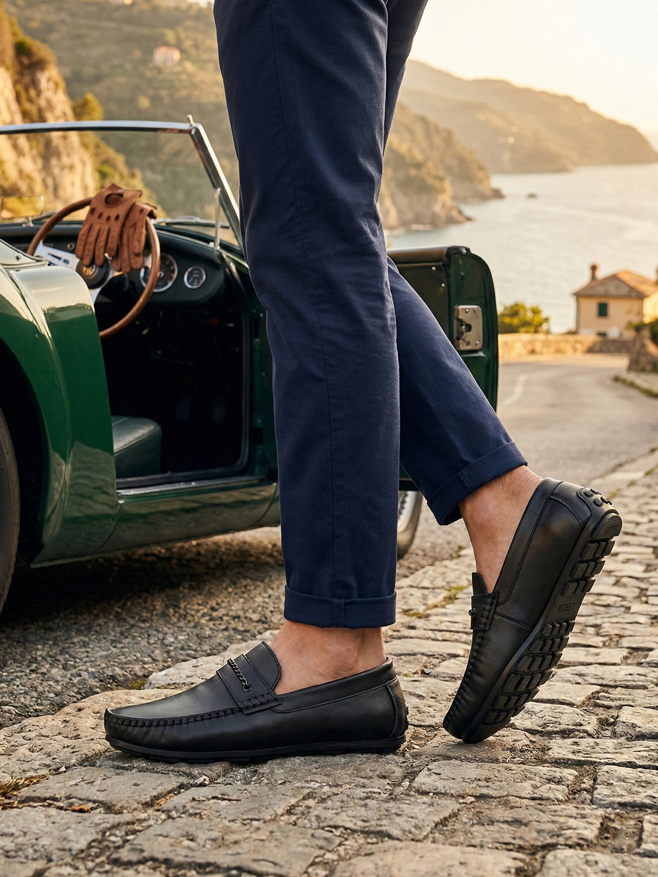 Ajanta Men’s Slip-On Cushioned Loafers