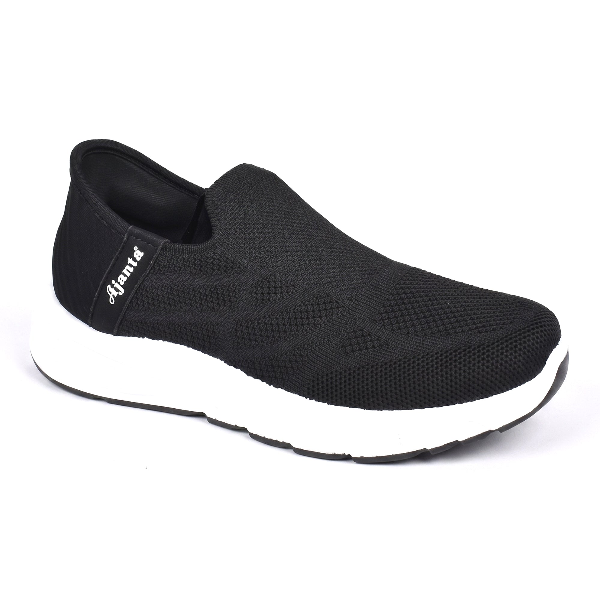 AJANTA Hands-Free Slip On Shoes for Women | Walking Shoes for Women | Sports Shoes | Lightweight Breathable Running Sneakers | Memory Foam Cushion | Gym, Office, Travel, Casual Shoes Black