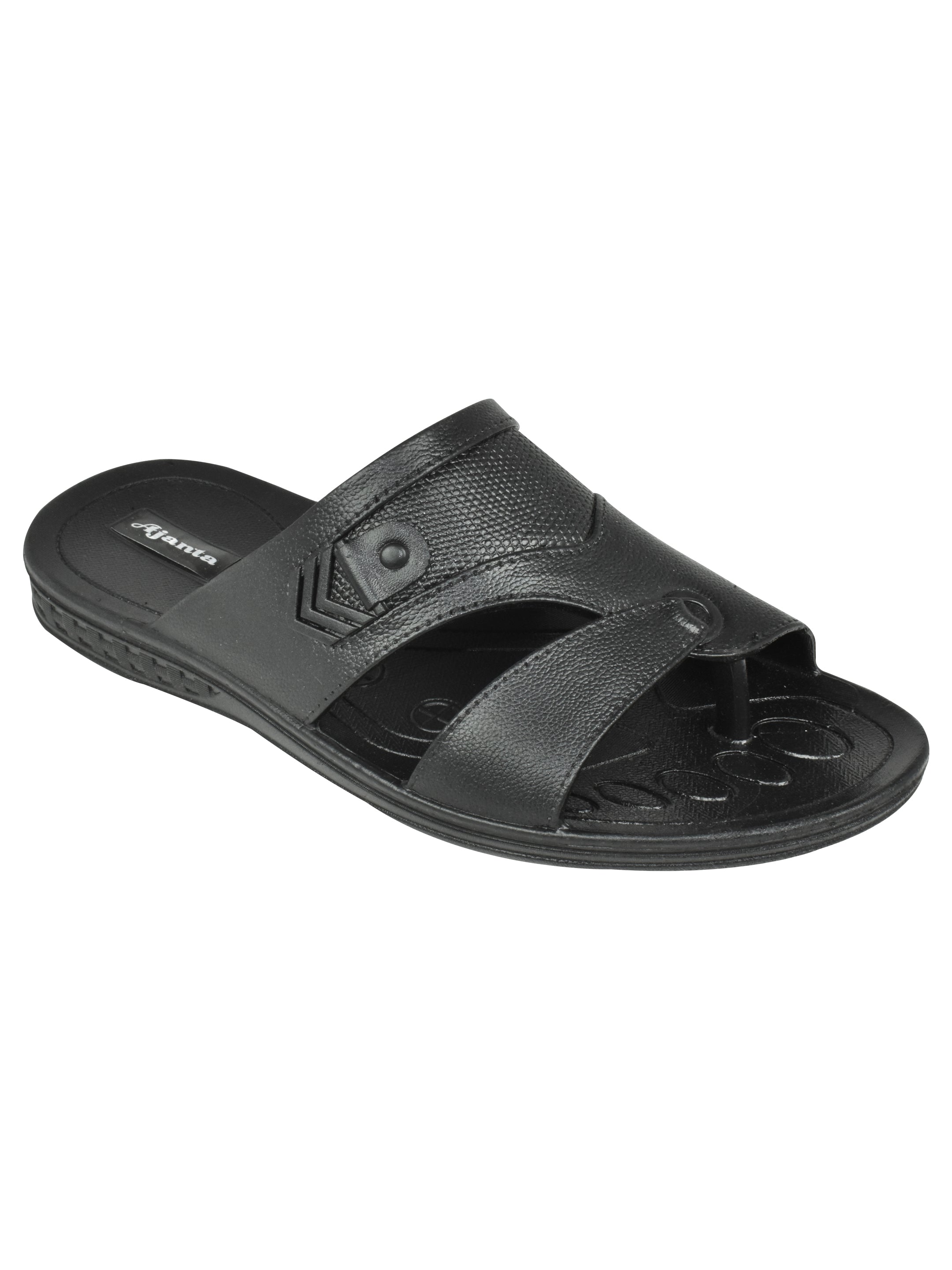 Ajanta Men’s Black Waterproof Anti-Slip & Easy Wear Slip-on Outdoor Sandal EG3044