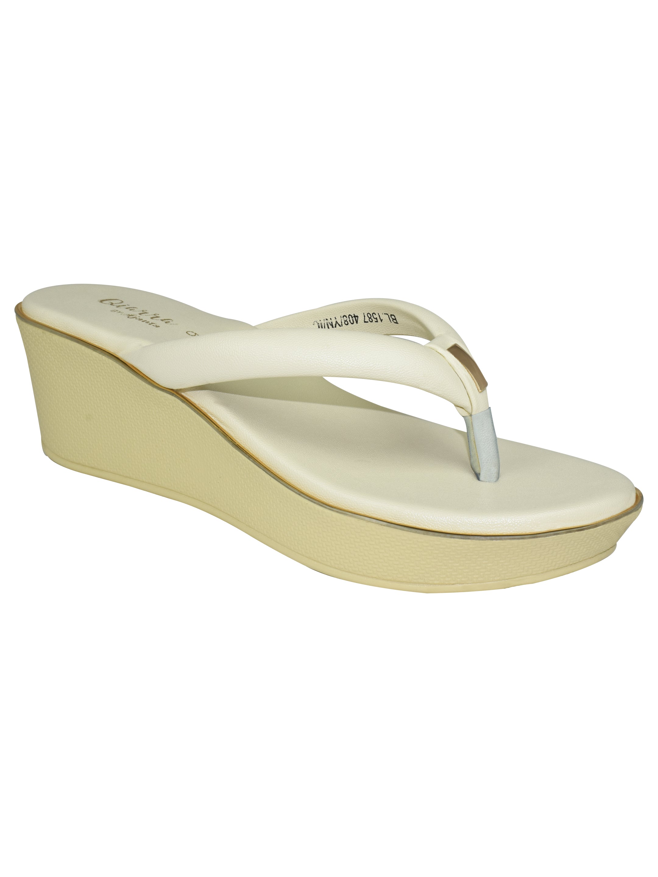 AJANTA Black Platform Sandals for Women with Heels – Fashionable, Lightweight,Trendy Open-Toe Heels for Casual & Evening Wear BL1587