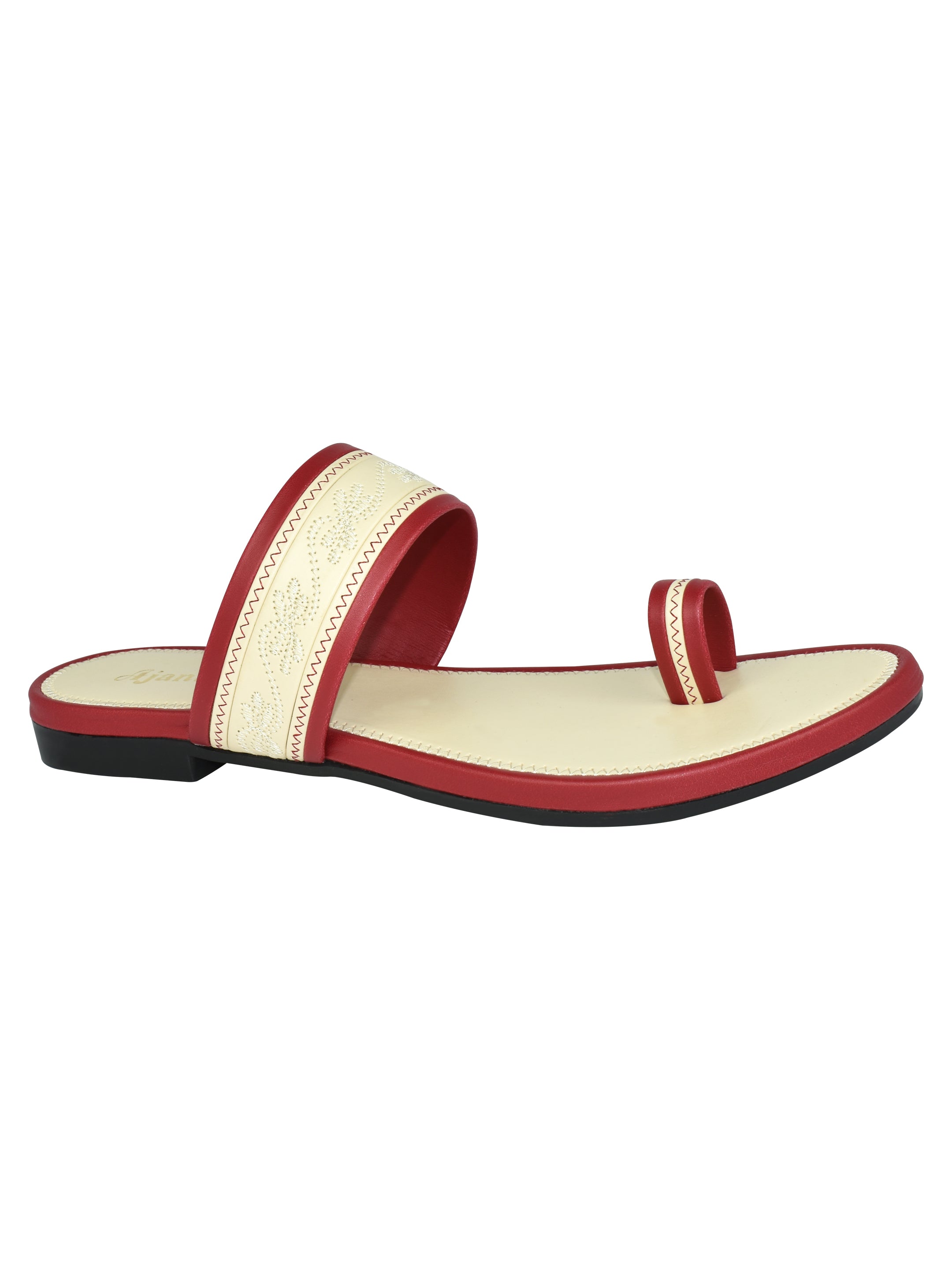 Ajanta Women Flat Sandal /  Durable Anti-Skid Sole for Everyday Comfort / Slip-Resistant & Stylish for Daily Use EL2012