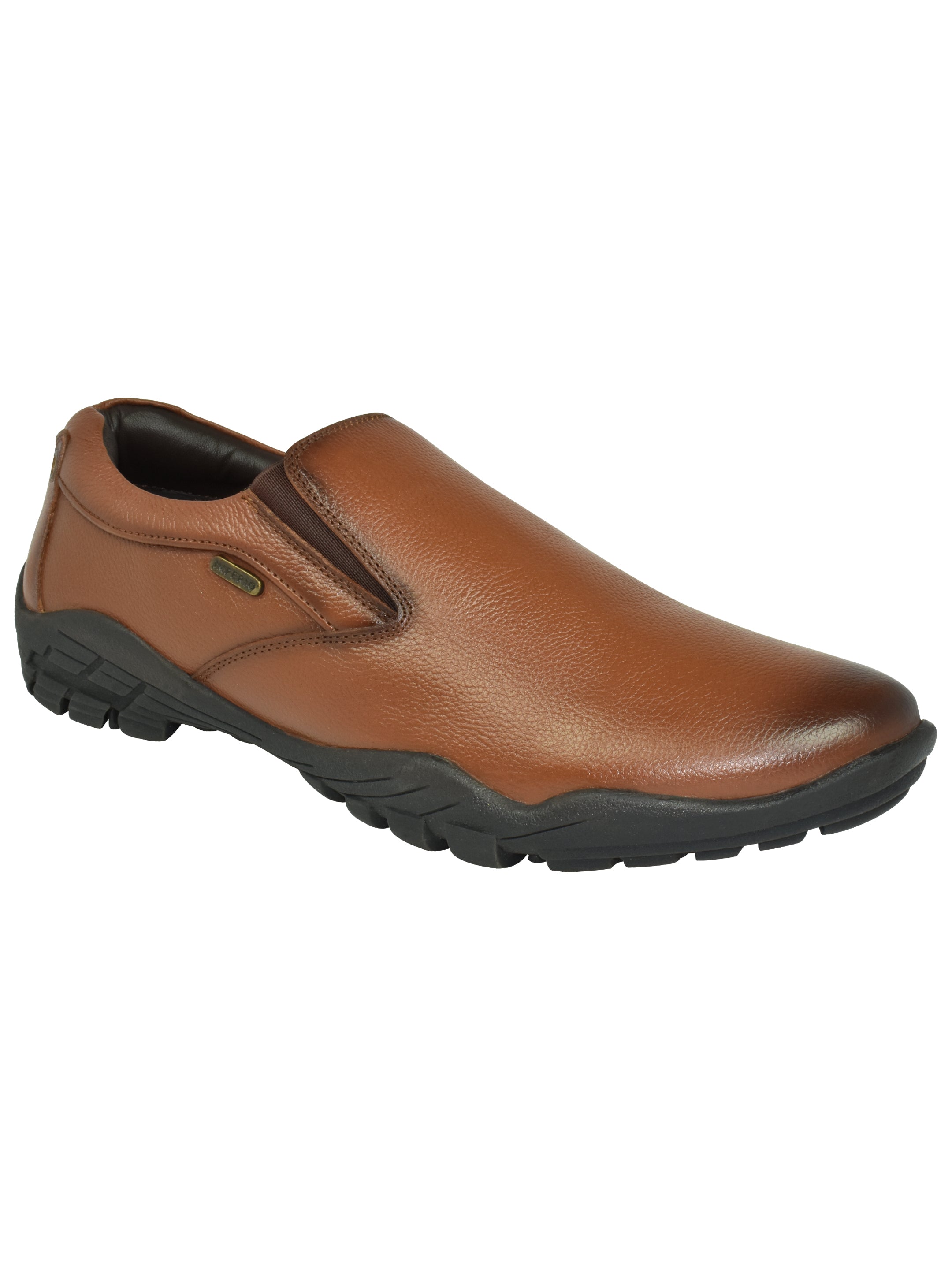 Imperio Tan Genuine Leather Slip-on Cushioned Formal Shoes for Men EG4032