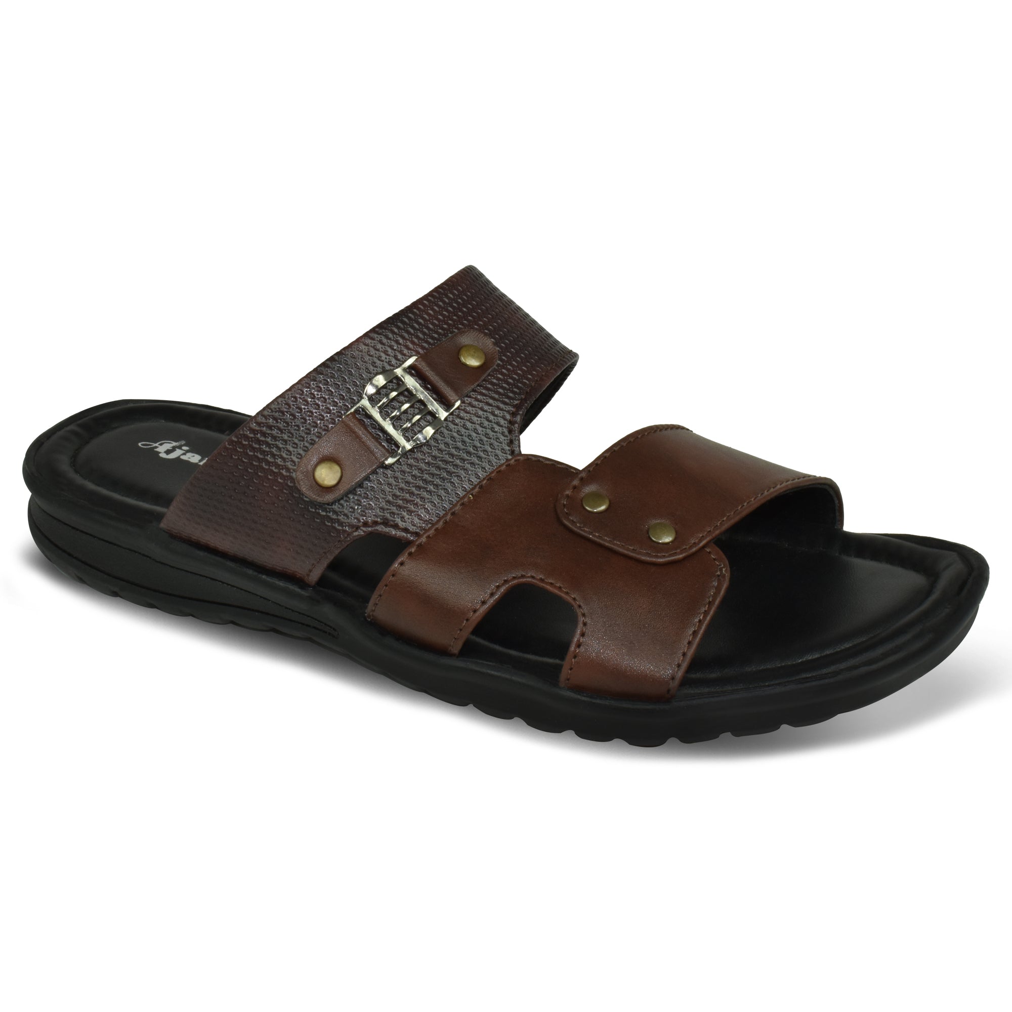 Ajanta Men’s Slip-On Sandals Soft Cushioned Regular Wear Chappal