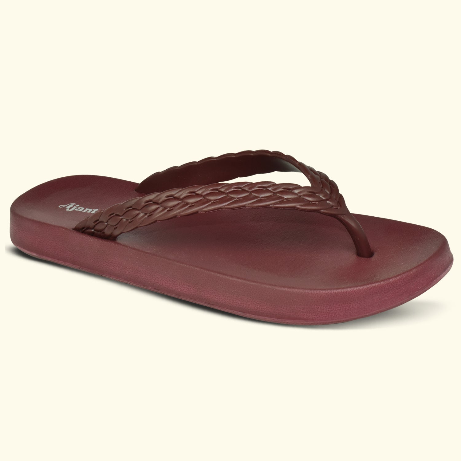 Ajanta Women’s Casual PVC Slip-On Slippers – Lightweight EVA Sole for Everyday Comfort-EL1045