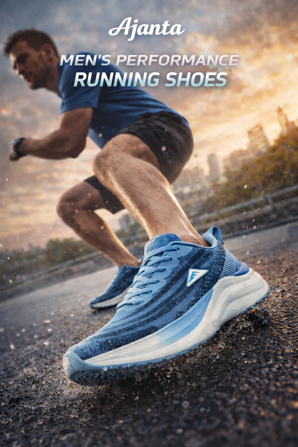 Ajanta Echo Glide Lightweight Sports Shoes for Training and Daily Workouts