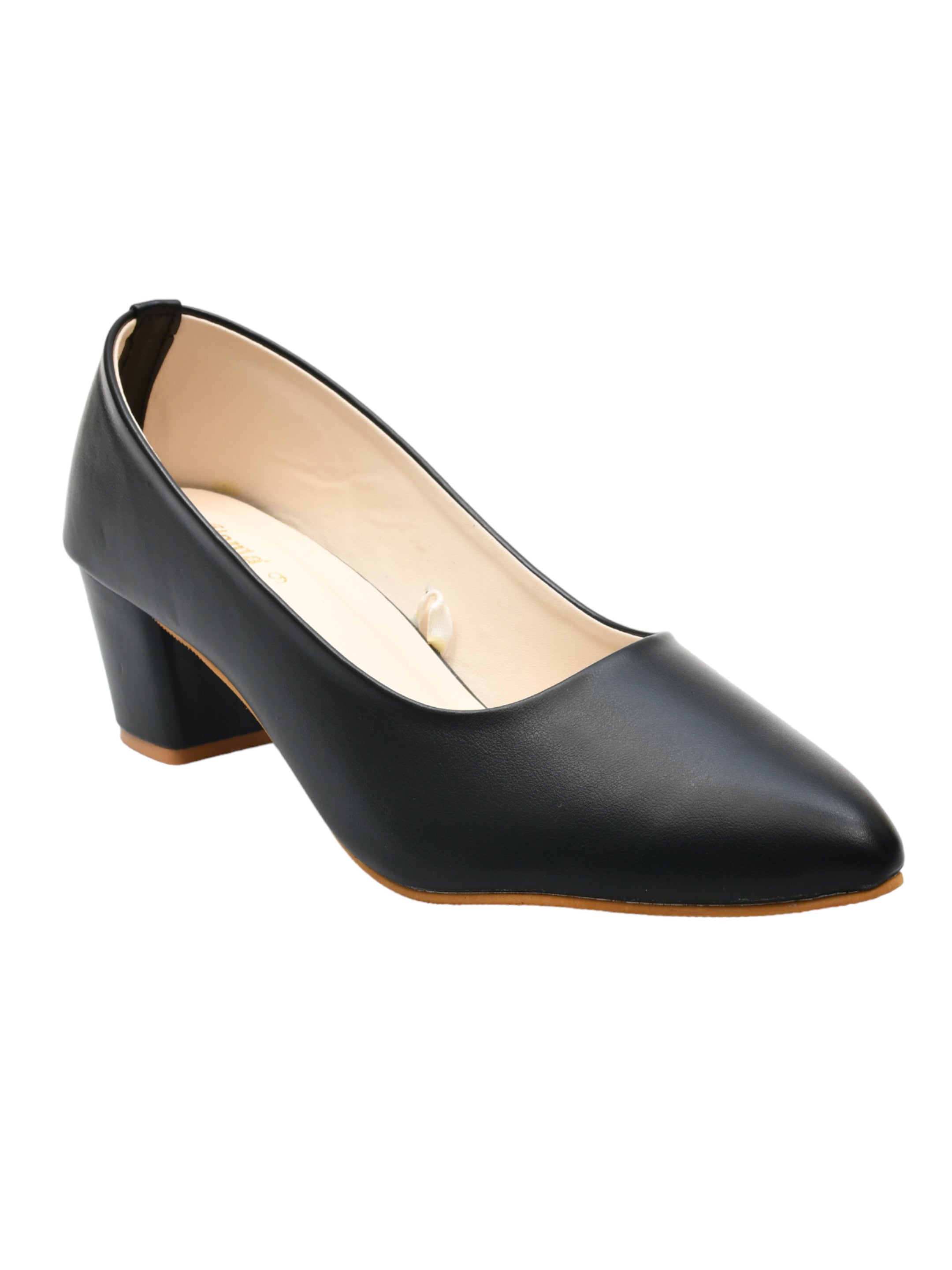 Ajanta Women's Black Synthetic Formal Shoes | Formal Heel Shoes SL0703