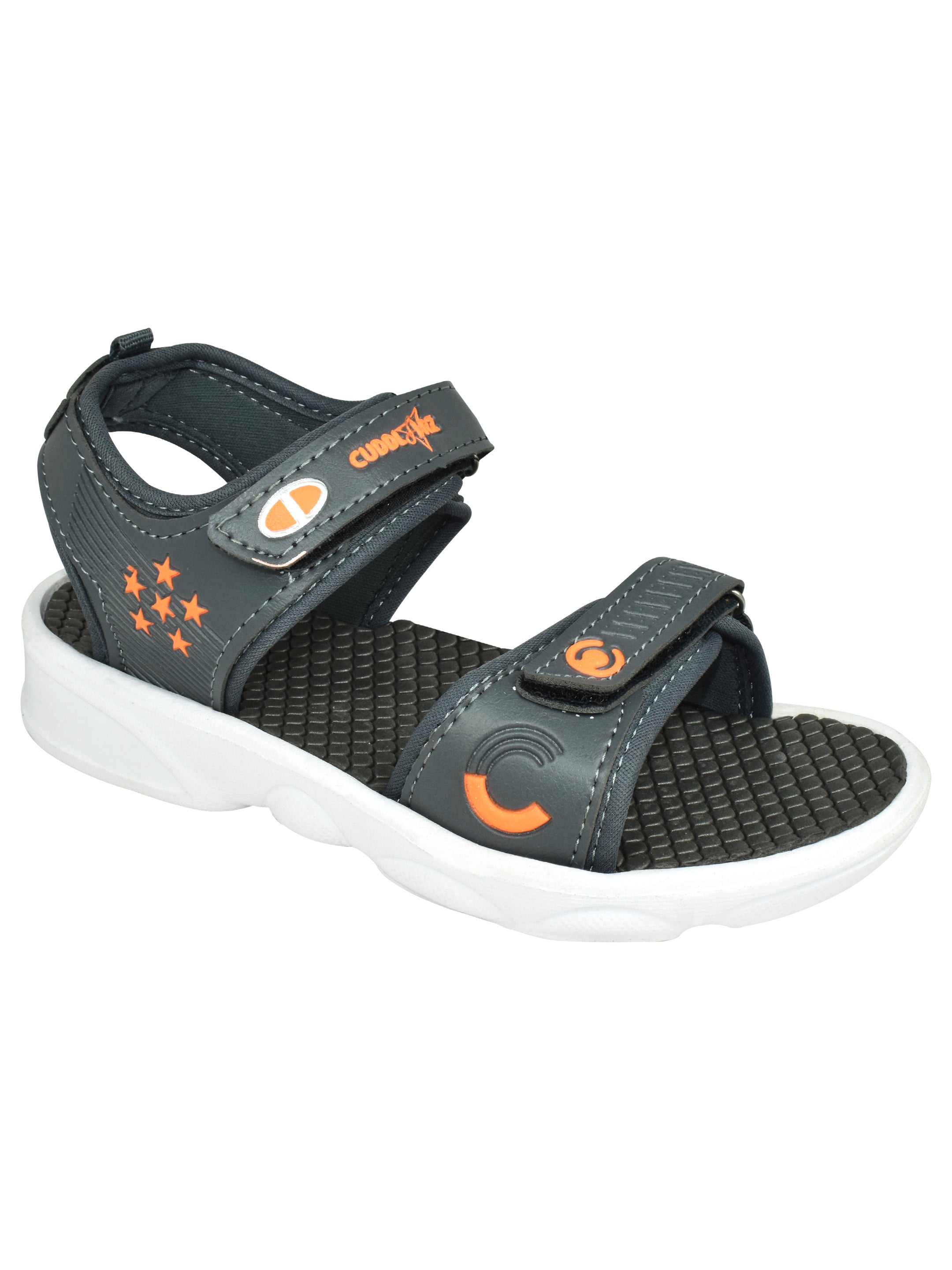 Boys' Grey Velcro Sandals