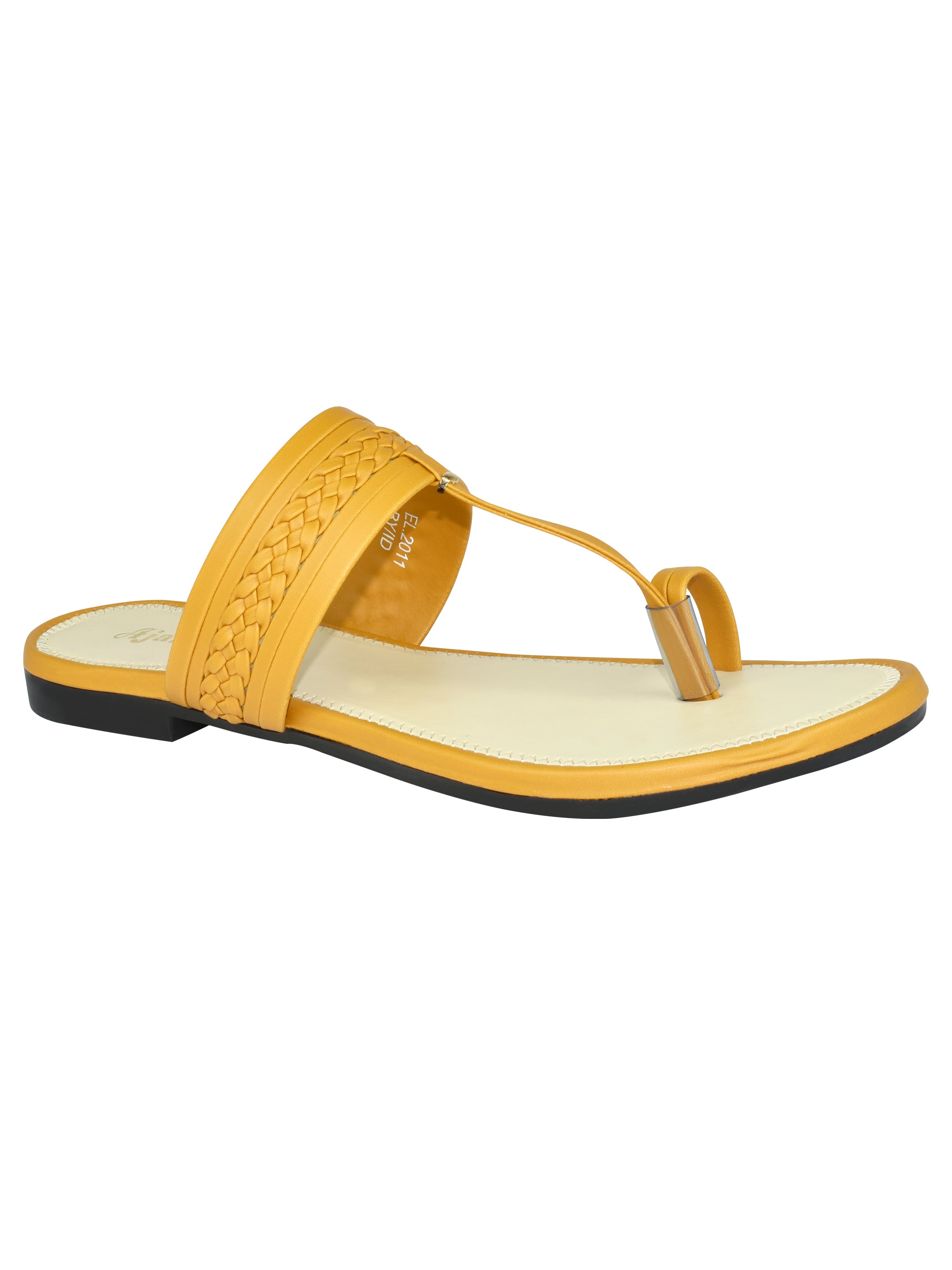 Ajanta Women Flat Sandal / Stylish & Lightweight with Anti-Slip Grip / Comfortable & Anti-Skid Sole for Safe Wear EL2011