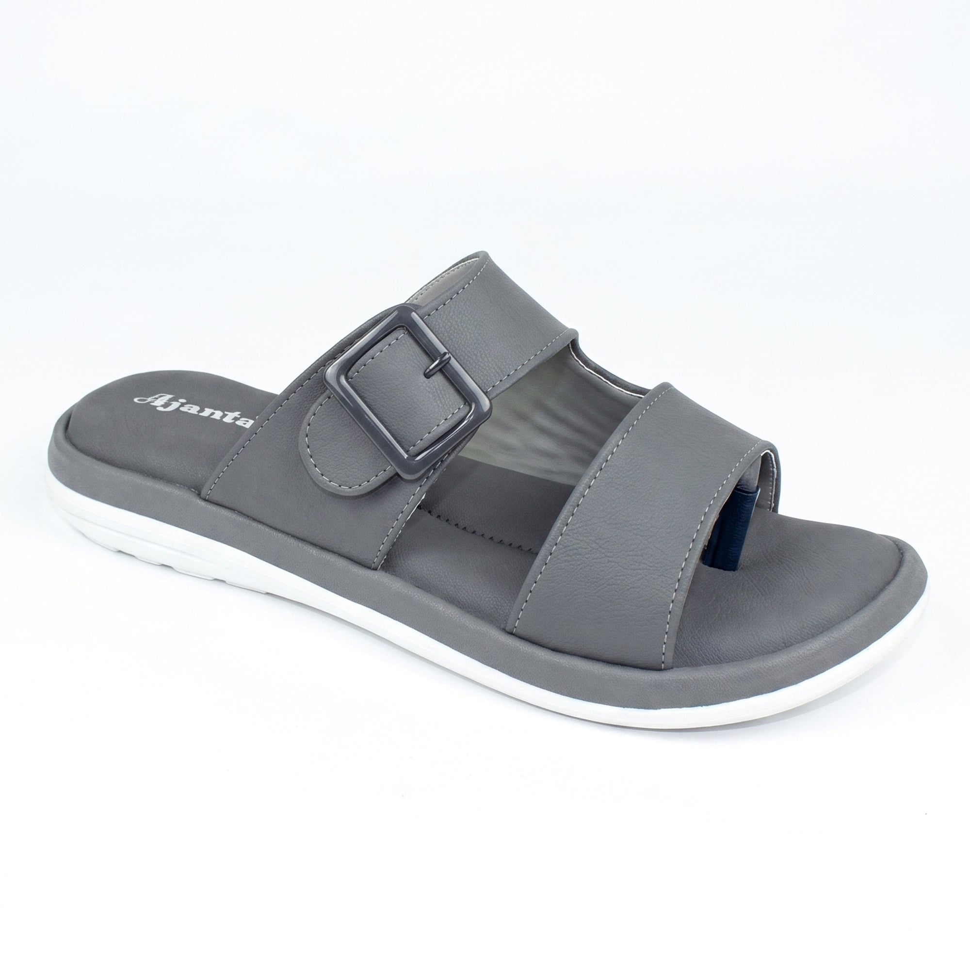 AJANTA Women's Double Strap Flat Sandals | Casual Slip-On Ladies Chappal with Cushioned Footbed
