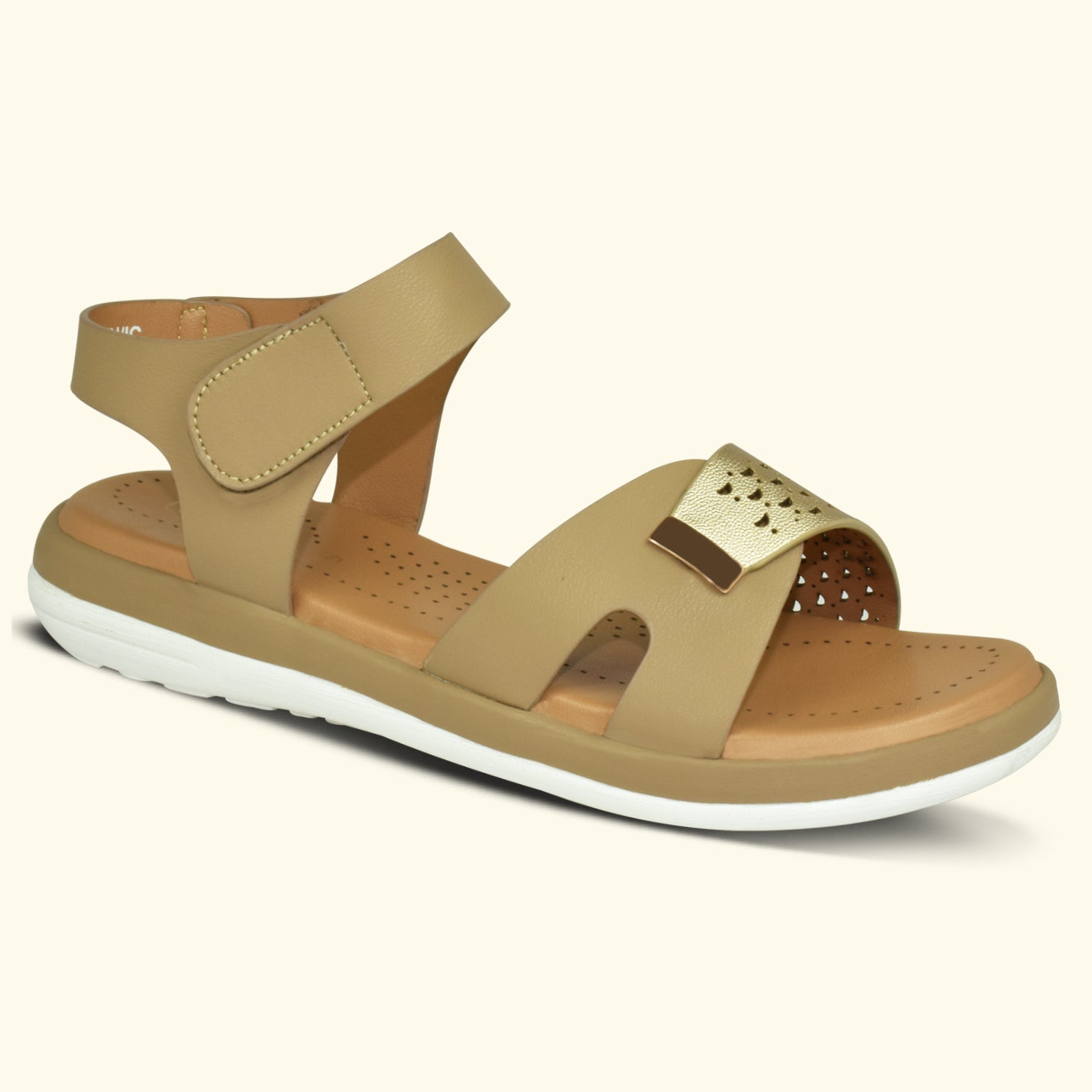 AJANTA Women Stylish Wedges Sandals For Women,Comfortable and Stylish Wedges,Soft Cushion Footbed For Casual Wear & Formal Wear Occasions EL4019