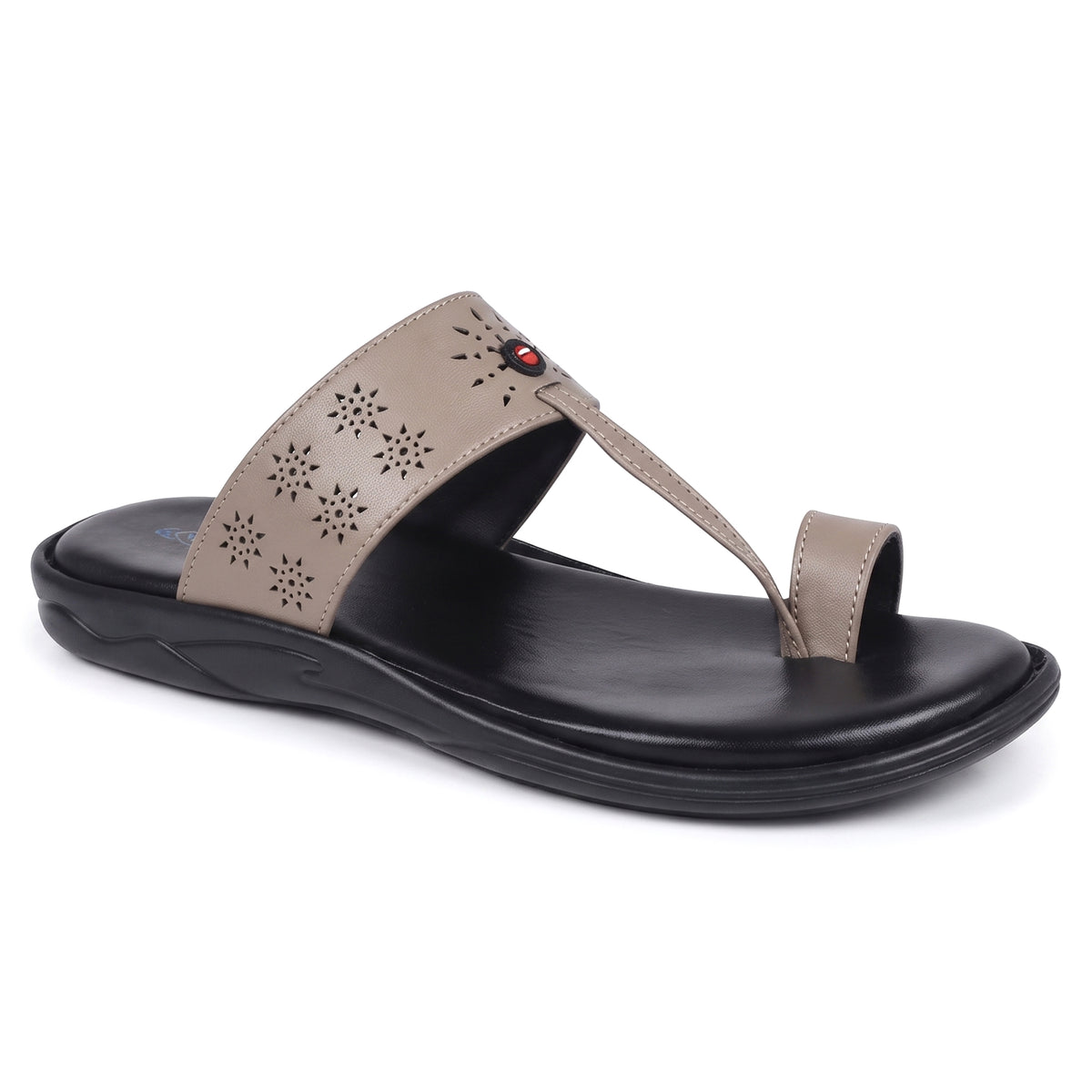 AJANTA Lightweight Kolhapuri Chappal For Men | Traditional Ethnic Toe Ring Sandals | Comfortable Cushioned Anti-Skid Chappal | Daily Wear, Wedding, Puja & Special Occasions Casual Footwear for Men
