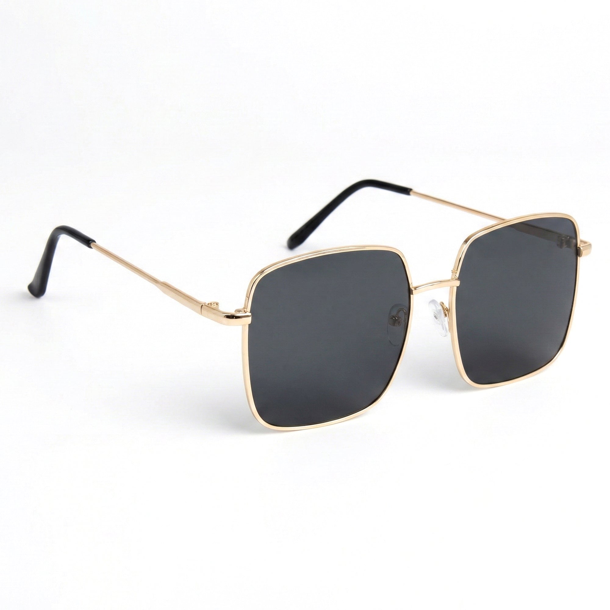 Ajanta Unisex Square Framed Sunglasses Stylish Metal Frame Eyewear