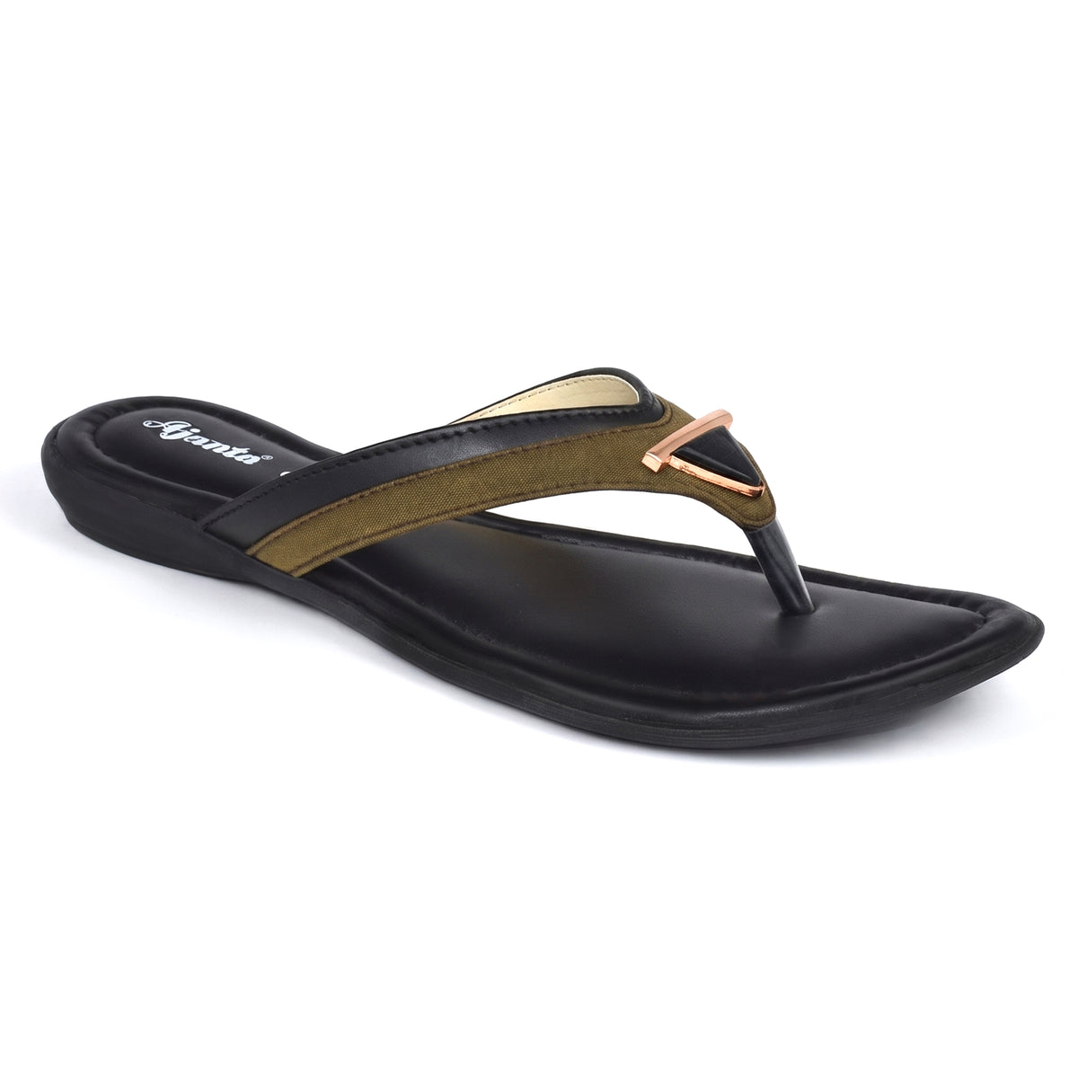 AJANTA Slip on Flat Sandals for Men | Casual Walking Office Outdoor Sandals | Lightweight Comfortable Footwear | Anti-Skid Travel Open Toe Summer Sandals, Slippers & Chappal for Women