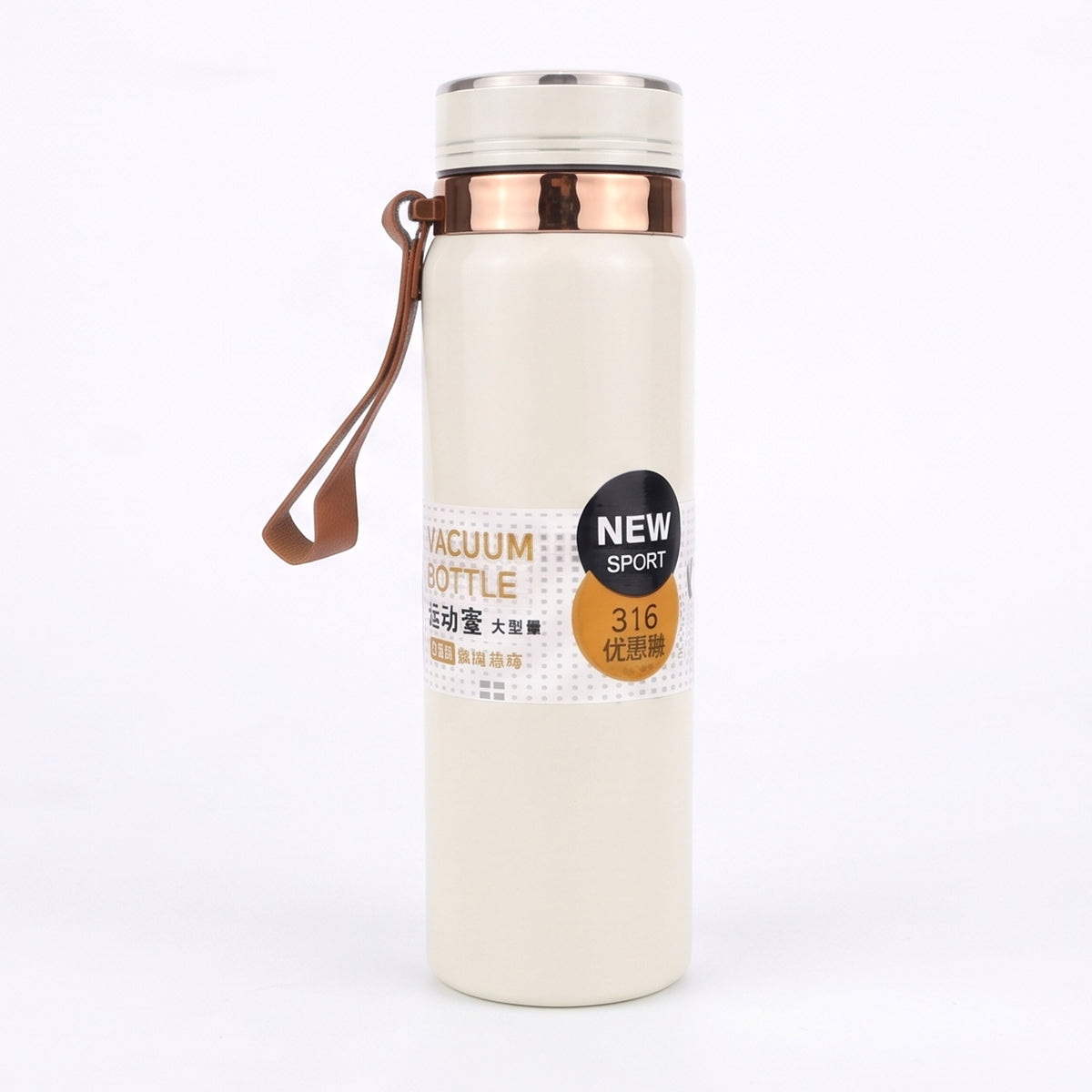 AJANTA 1 Litre Stainless Steel Water Bottle | Double Wall Vacuum Insulated Thermal Flask | 12H Hot & 24H Cold Retention | Leak Proof Water Bottle with Carry Strap, Inner Strainer & Matte Finish Drinking Bottle For Office, Gym & Travel