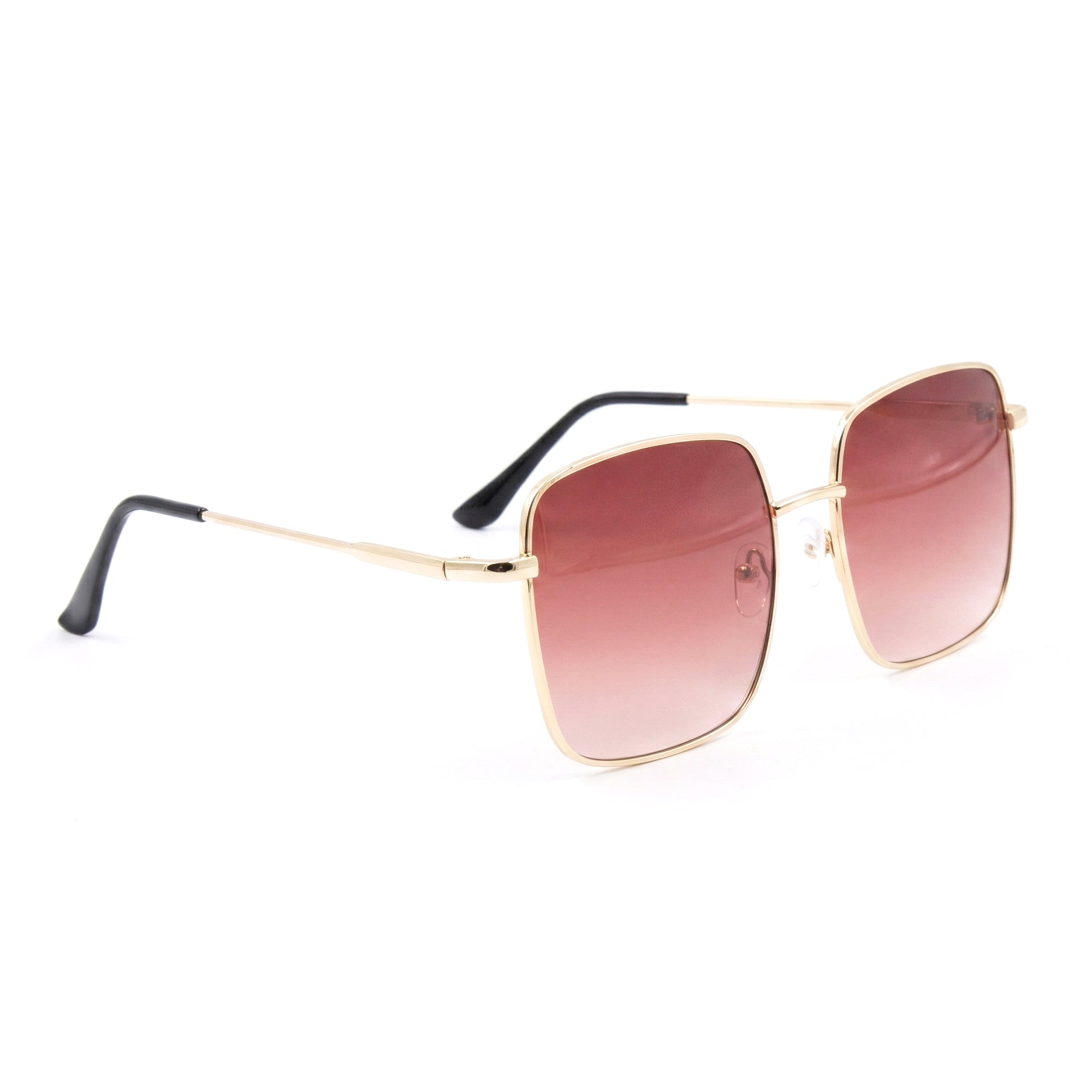 Ajanta Unisex Square Framed Sunglasses Stylish Metal Frame Eyewear