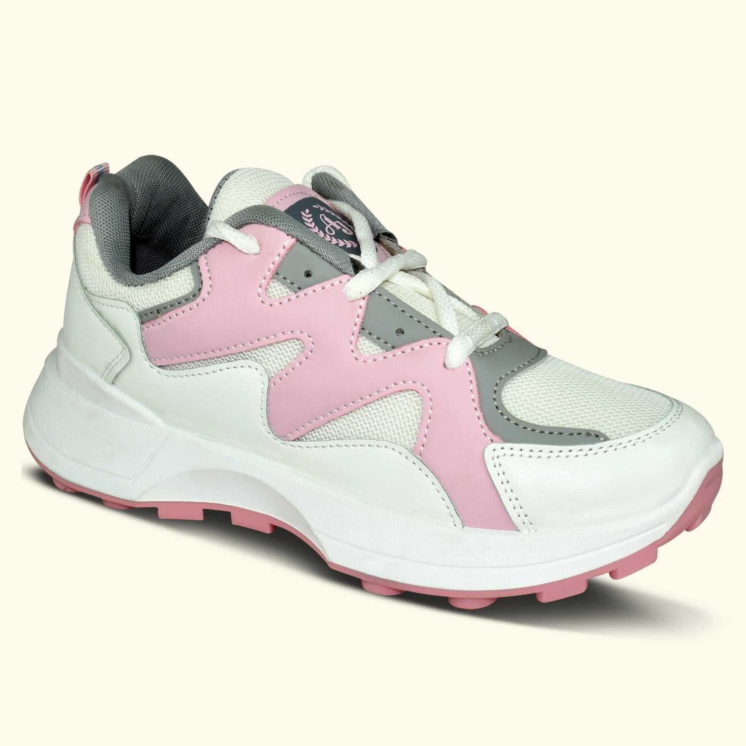 AJANTA Women Pink Lightning Chunky Sneakers | Stylish,Lightweight,Comfortable,Trendy Streetwear Sneakers EL5043