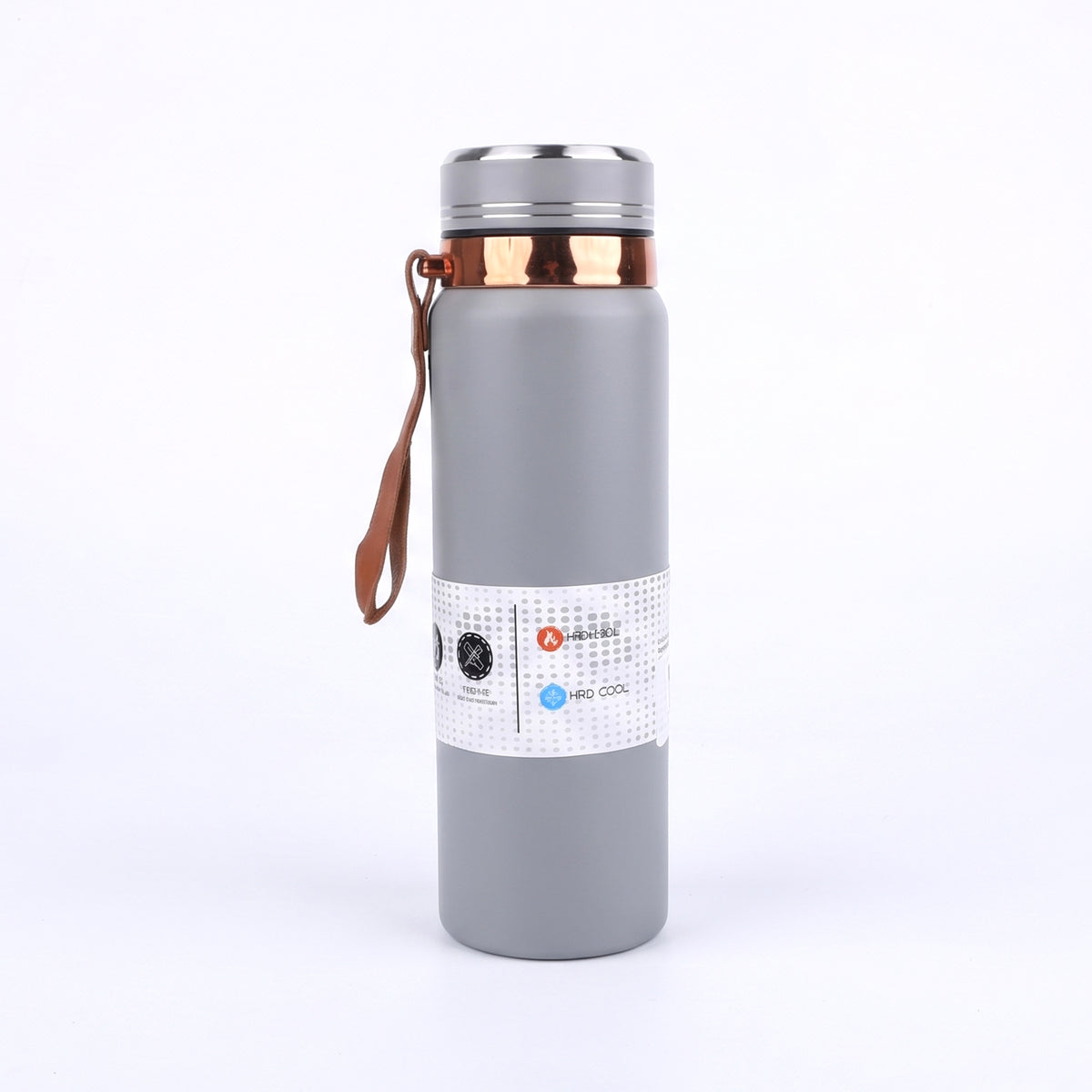 AJANTA 1 Litre Stainless Steel Water Bottle | Double Wall Vacuum Insulated Thermal Flask | 12H Hot & 24H Cold Retention | Leak Proof Water Bottle with Carry Strap, Inner Strainer & Matte Finish Drinking Bottle For Office, Gym & Travel