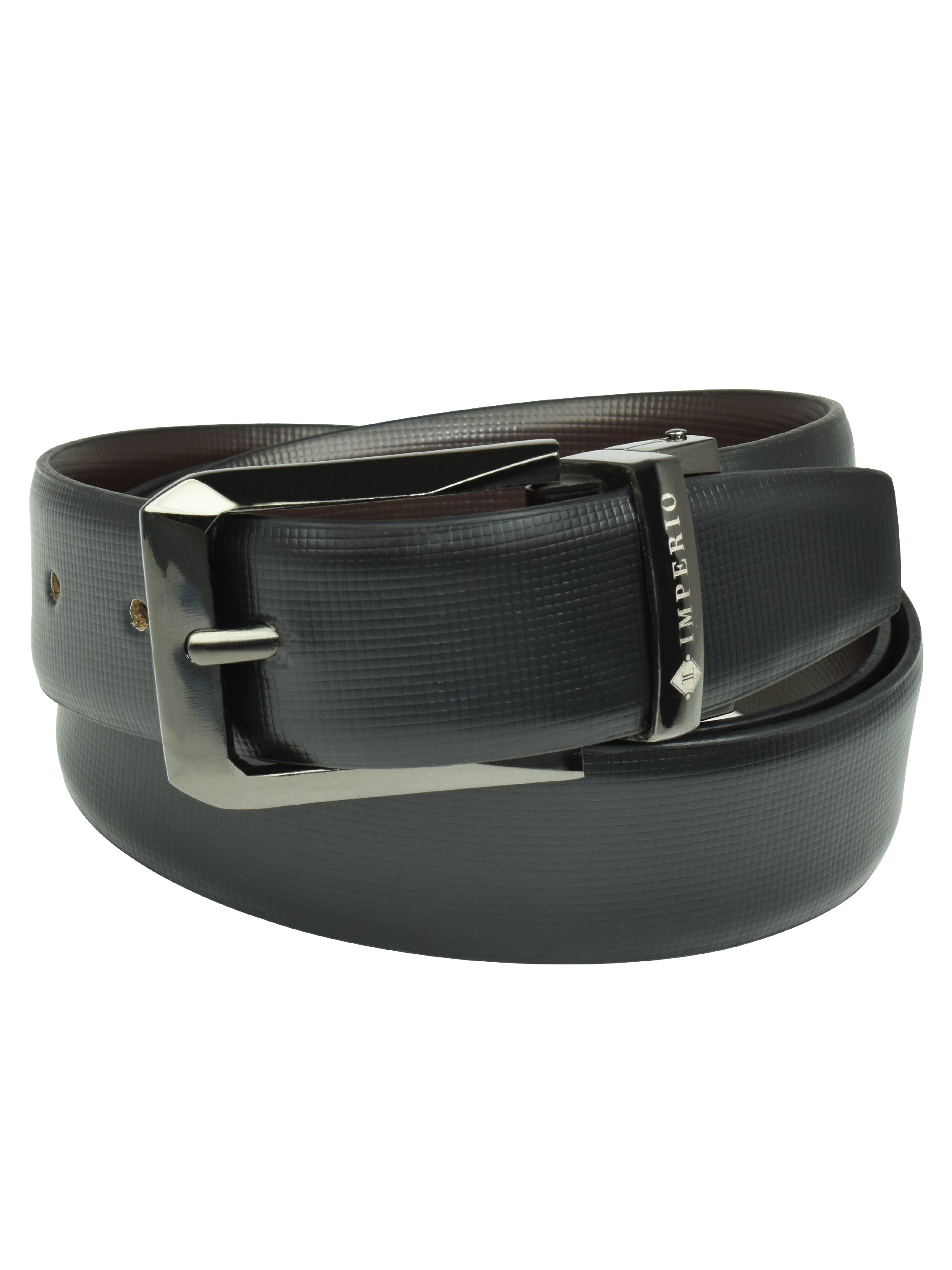 Imperio Genuine Leather Reversible Belt for Men – Dual-Side Formal & Casual Waist Belt