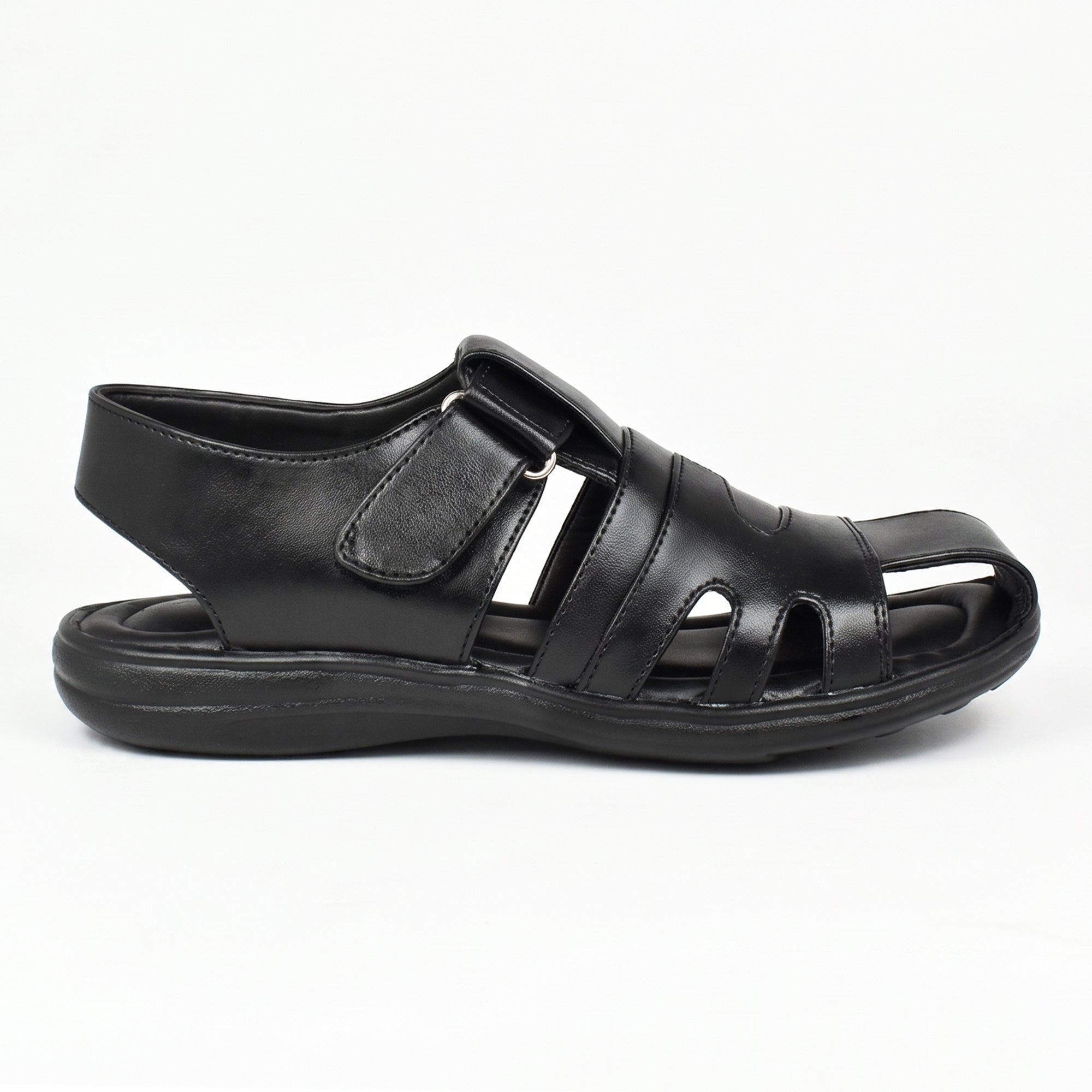 AJANTA Mens Comfort Velcro Sandals | Cushioned Footbed | Durable Sole